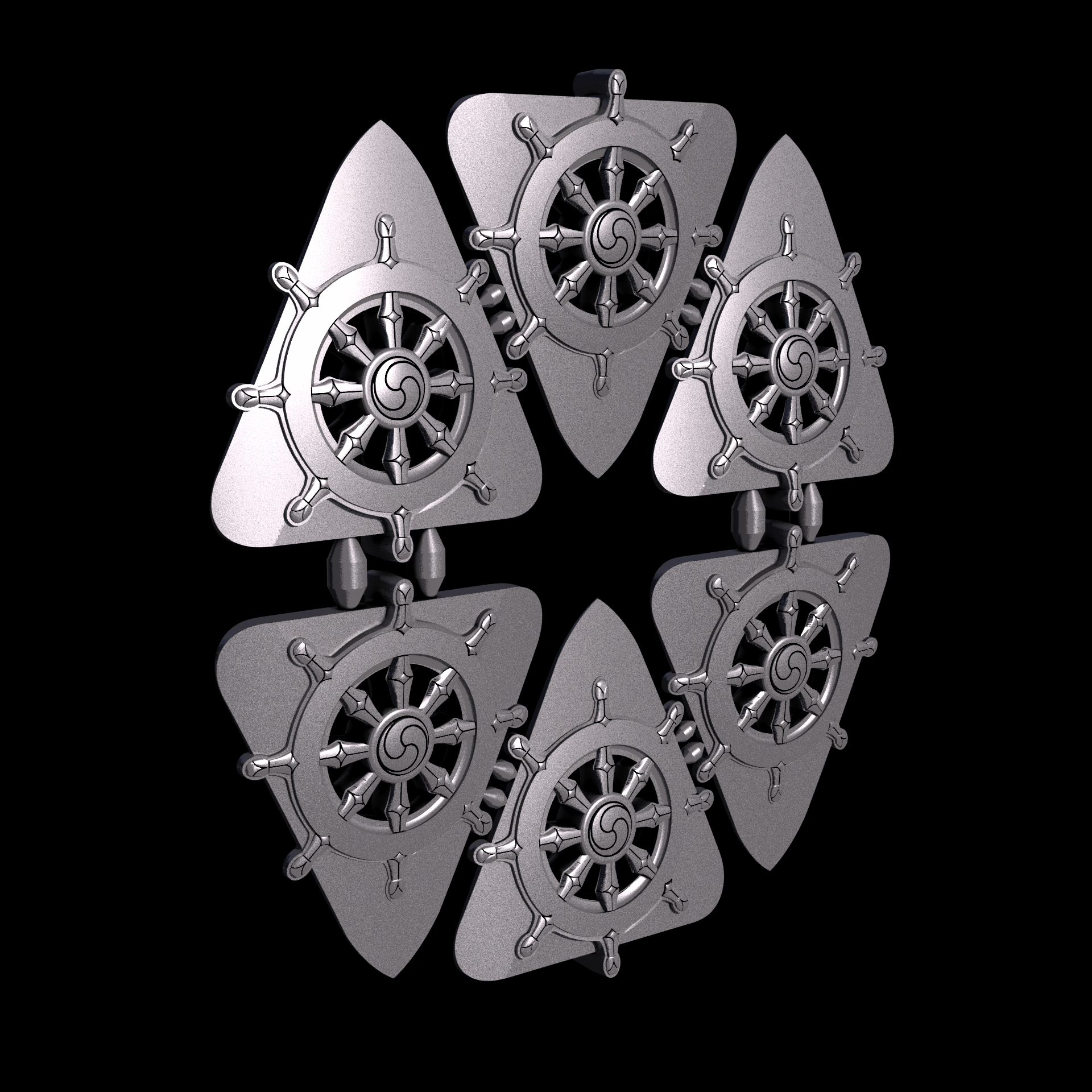 PA12 plastic infused with glass beads for high stiffness and dimensional accuracy, manufactured using 3D printing, with a slightly rough, matte surface finish.