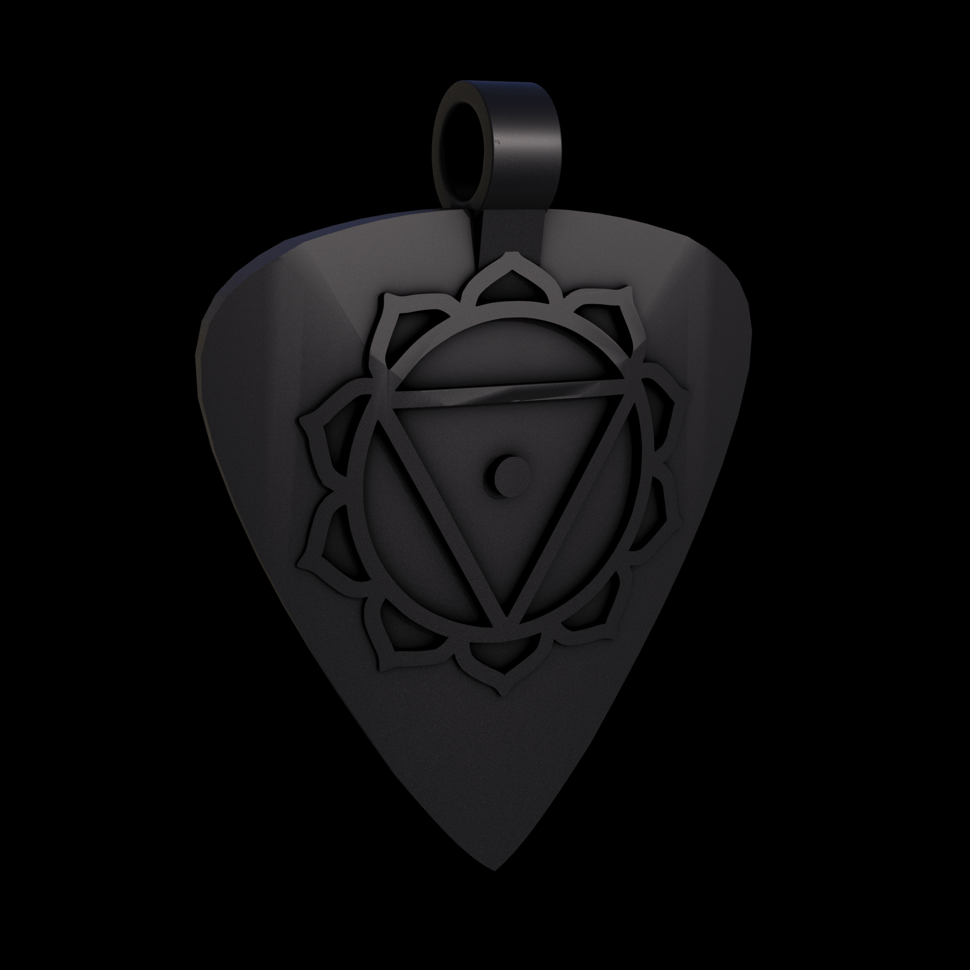 Bronze infused 420 stainless steel, manufactured using 3D printing, treated for a dark grey matte surface finish, with visible print lines.