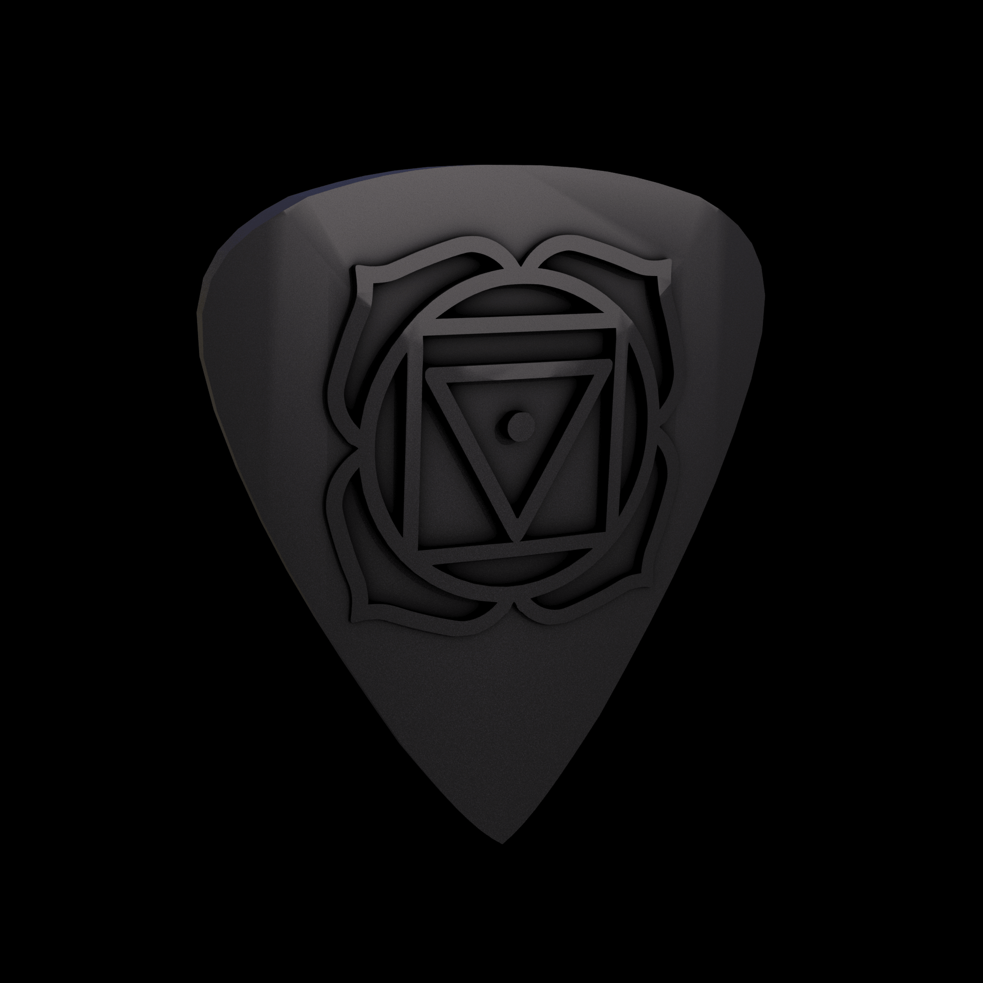 Bronze infused 420 stainless steel, manufactured using 3D printing, treated for a dark grey matte surface finish, with visible print lines.