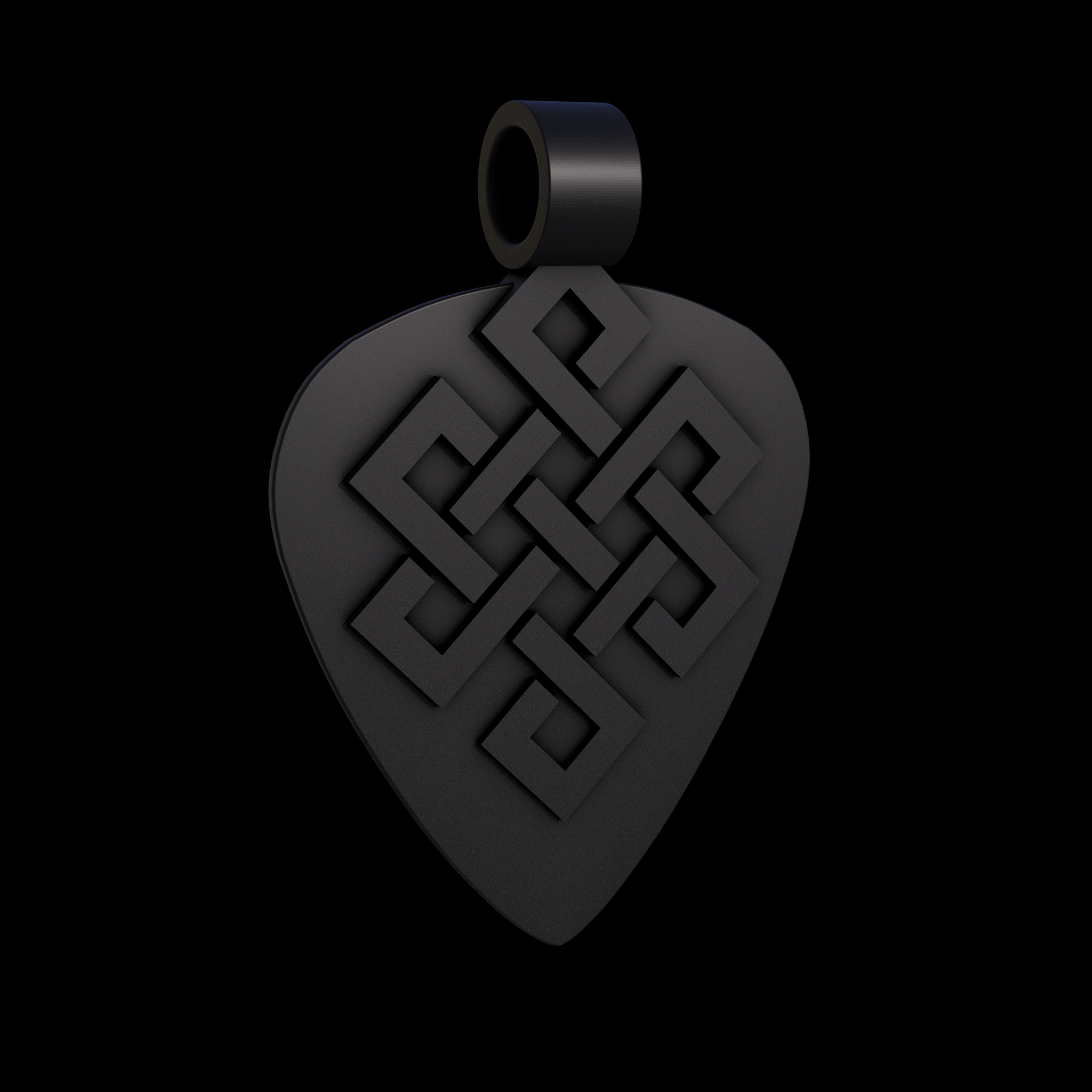 Bronze infused 420 stainless steel, manufactured using 3D printing, treated for a dark grey matte surface finish, with visible print lines.