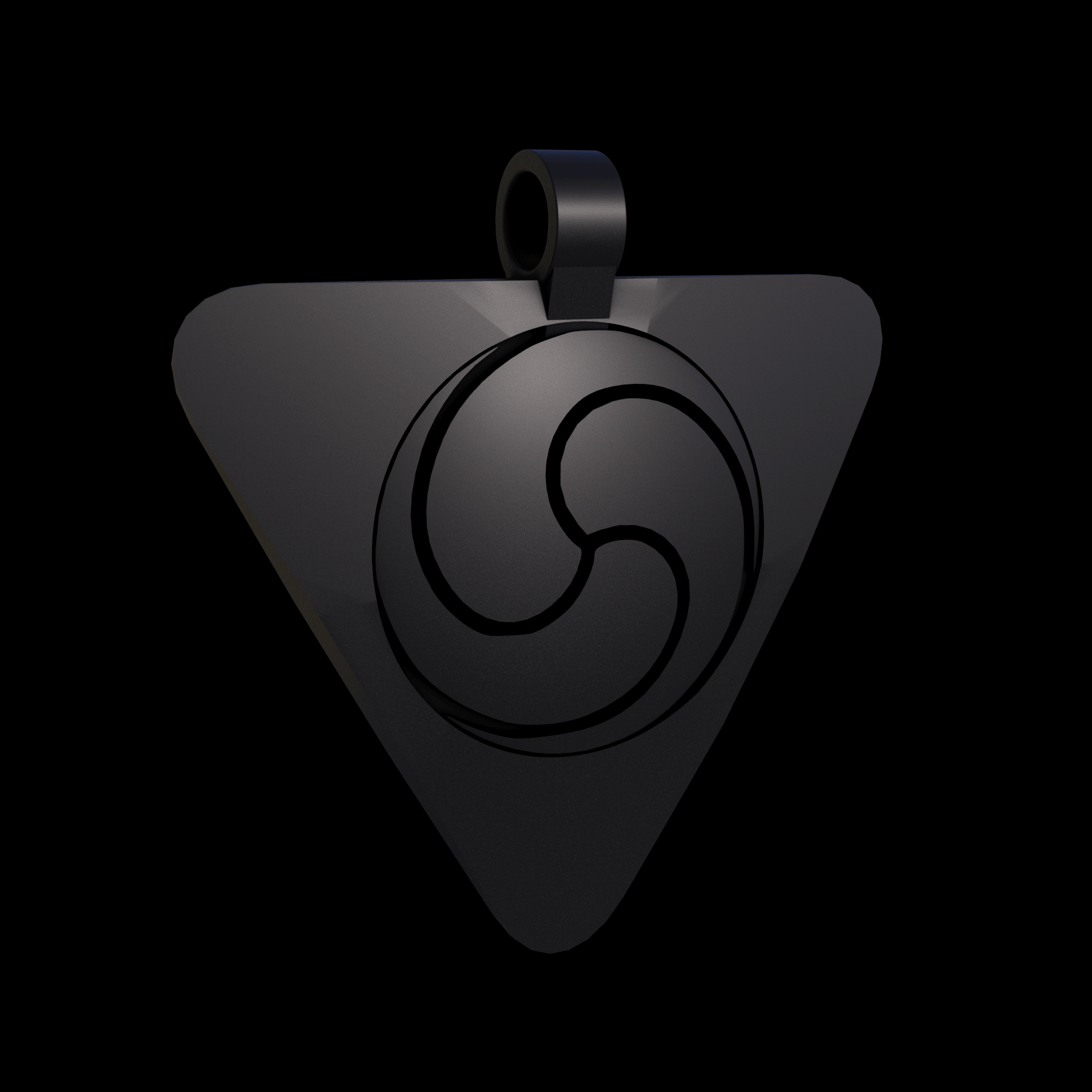 Bronze infused 420 stainless steel, manufactured using 3D printing, treated for a dark grey matte surface finish, with visible print lines.