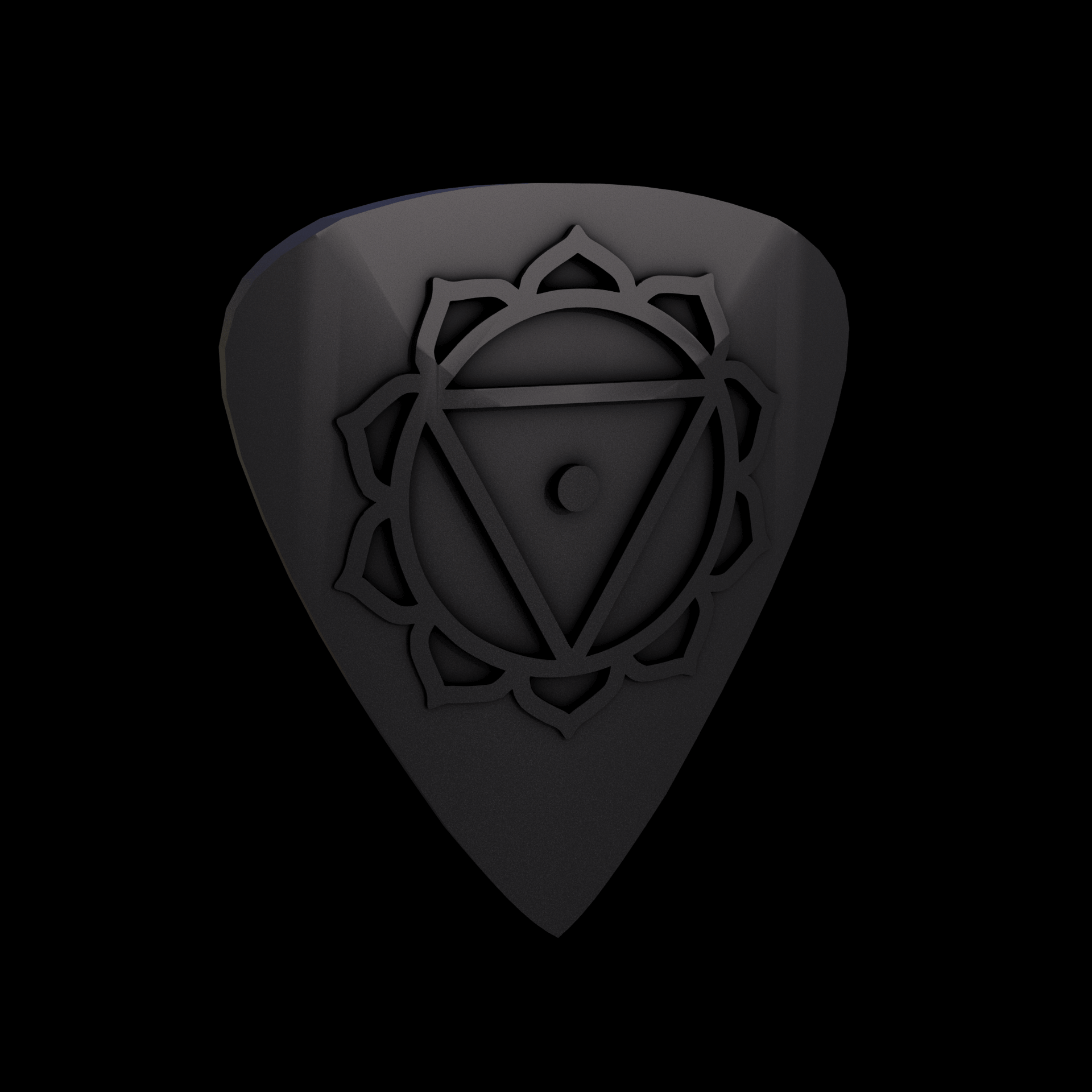 Bronze infused 420 stainless steel, manufactured using 3D printing, treated for a dark grey matte surface finish, with visible print lines.