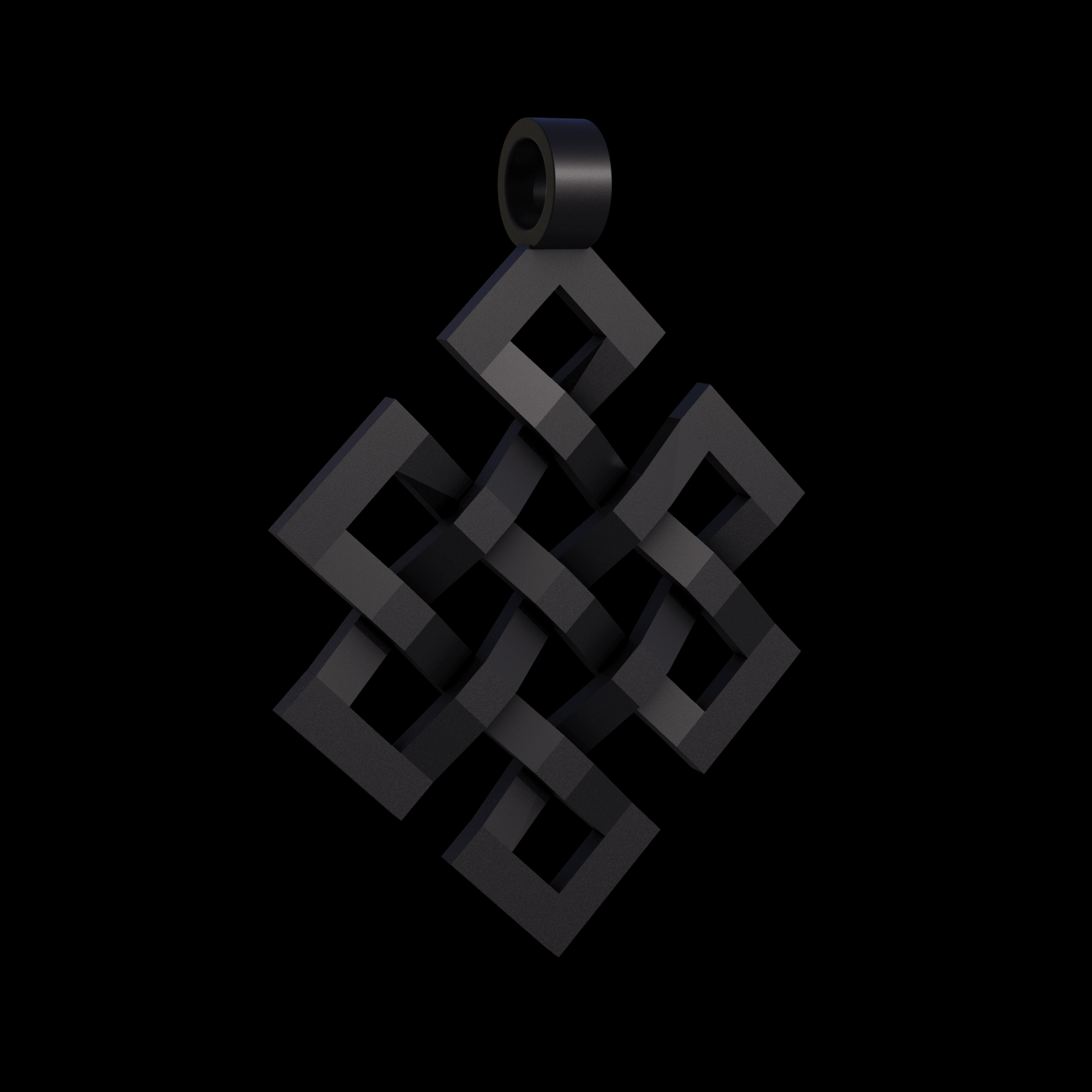 Bronze infused 420 stainless steel, manufactured using 3D printing, treated for a dark grey matte surface finish, with visible print lines.