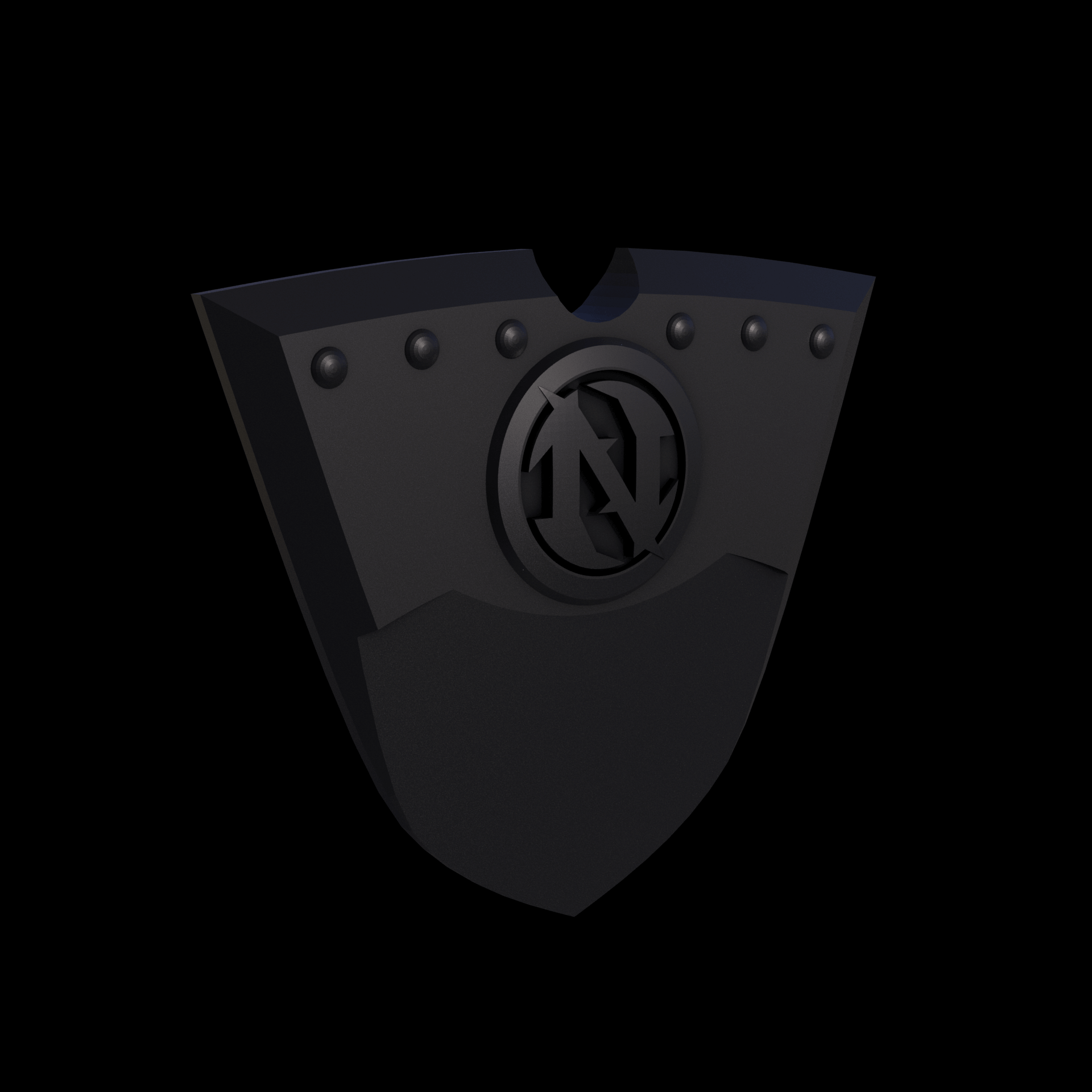 Bronze infused 420 stainless steel, manufactured using 3D printing, treated for a dark grey matte surface finish, with visible print lines.