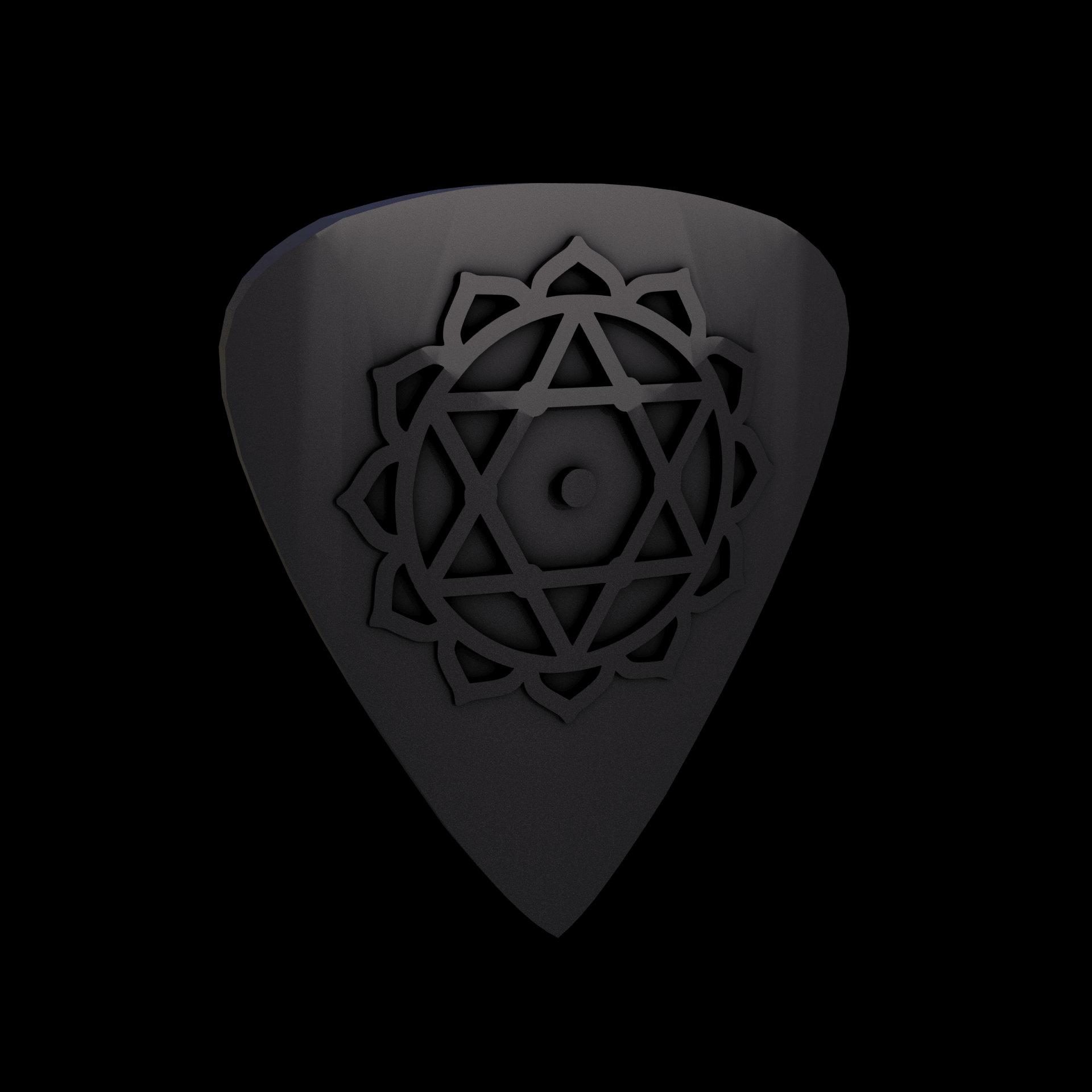 Bronze infused 420 stainless steel, manufactured using 3D printing, treated for a dark grey matte surface finish, with visible print lines.