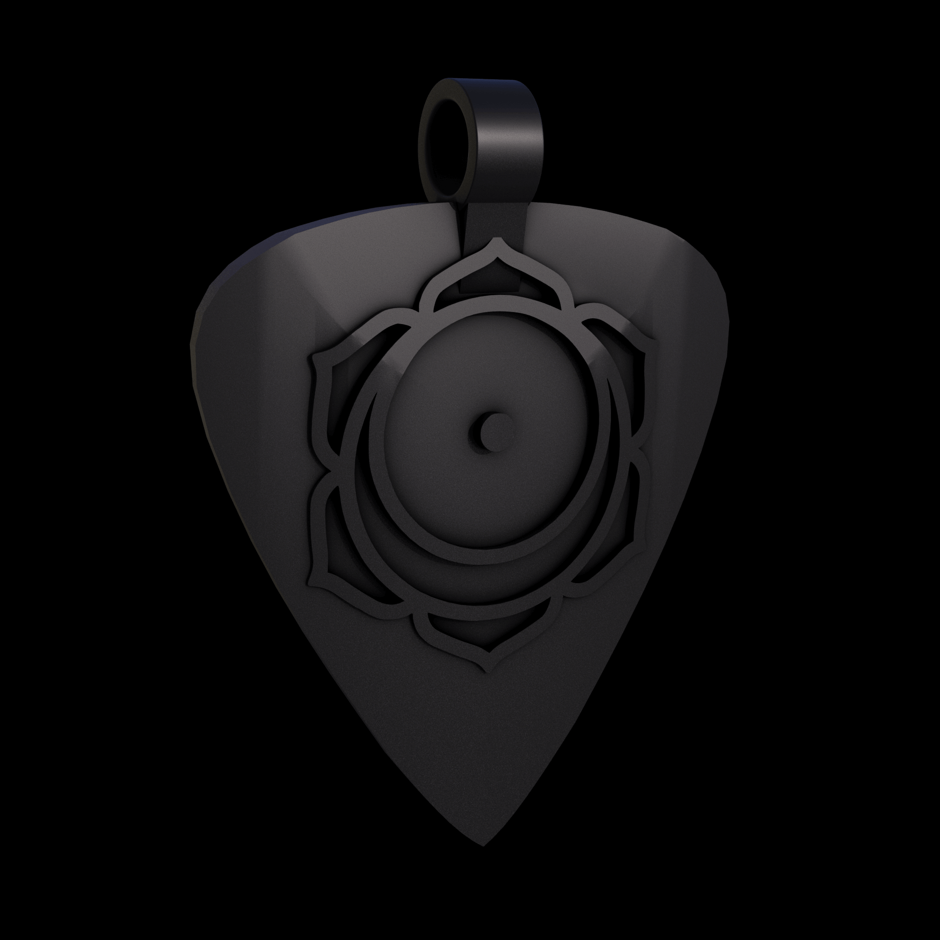 Bronze infused 420 stainless steel, manufactured using 3D printing, treated for a dark grey matte surface finish, with visible print lines.