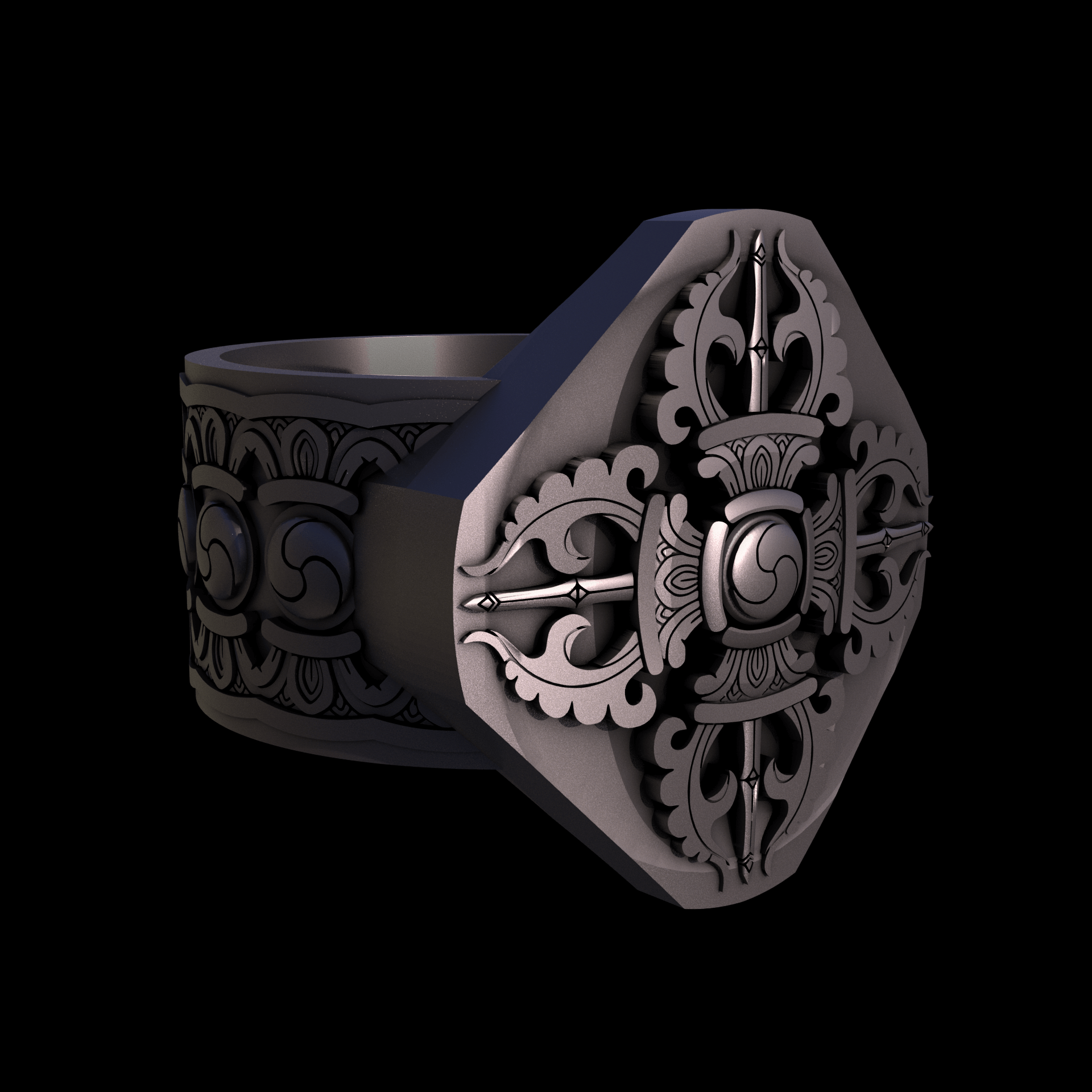 Bronze infused 420 stainless steel, manufactured using 3D printing, with a matte surface finish and visible print lines.