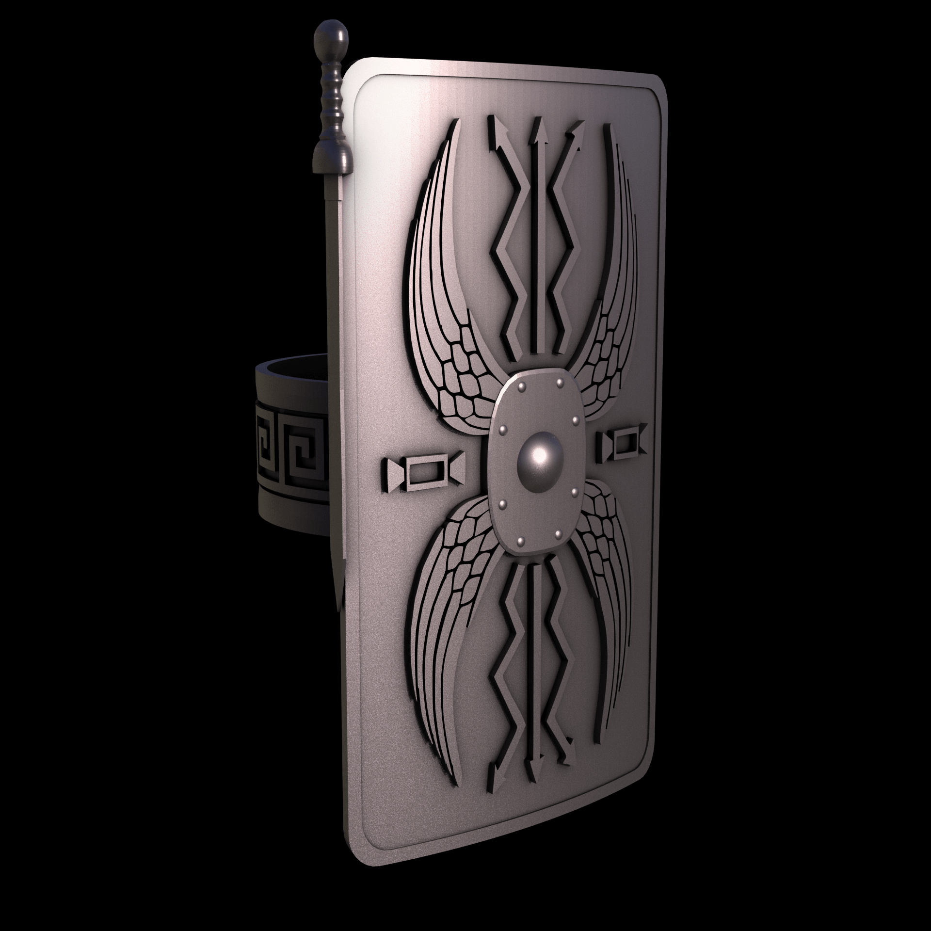 Bronze infused 420 stainless steel, manufactured using 3D printing, with a matte surface finish and visible print lines.