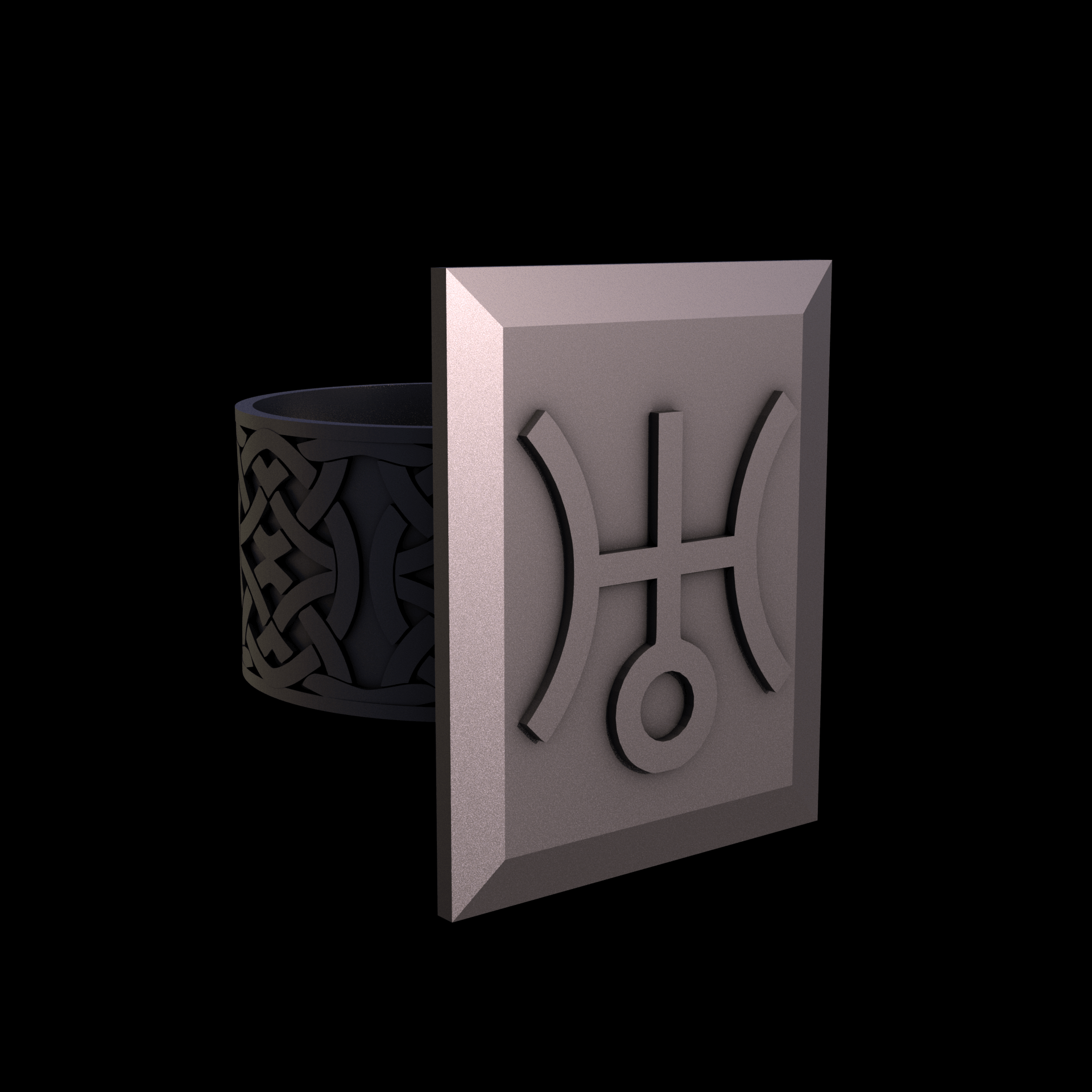 Bronze infused 420 stainless steel, manufactured using 3D printing, with a matte surface finish and visible print lines.