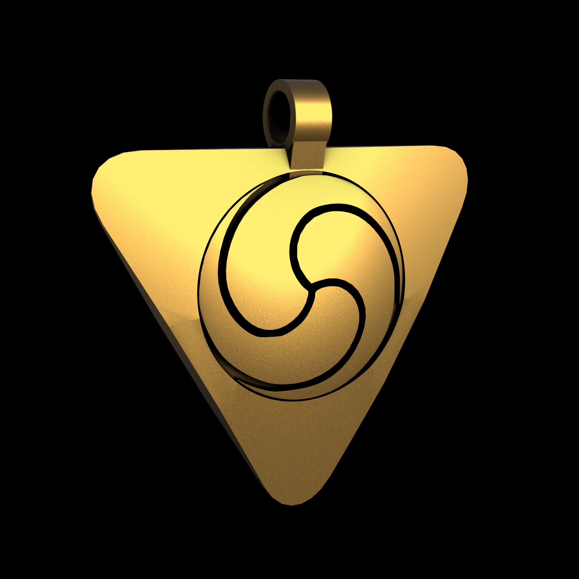 Brass manufactured using wax casting, and lightly polished with a rough matte surface finish.