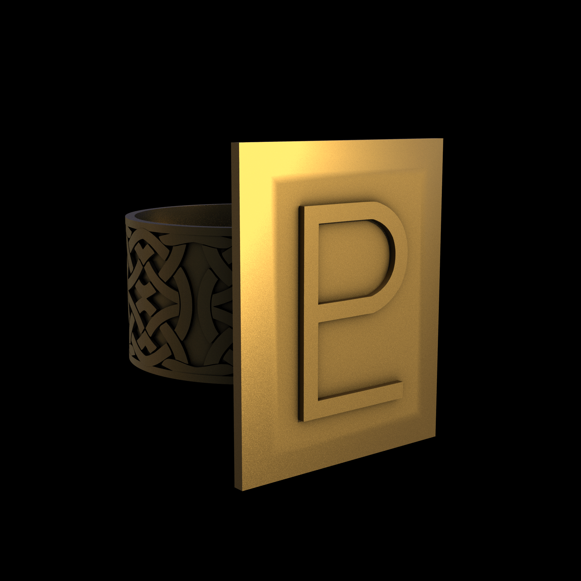 Brass manufactured using wax casting, and lightly polished with a rough matte surface finish.