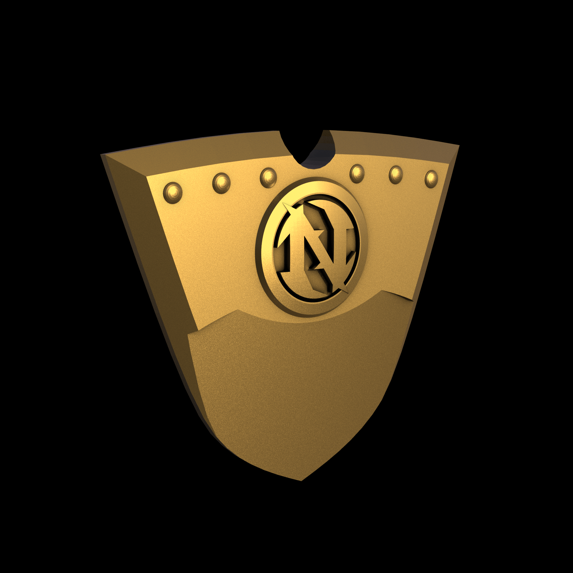 Brass manufactured using wax casting, and lightly polished with a rough matte surface finish.