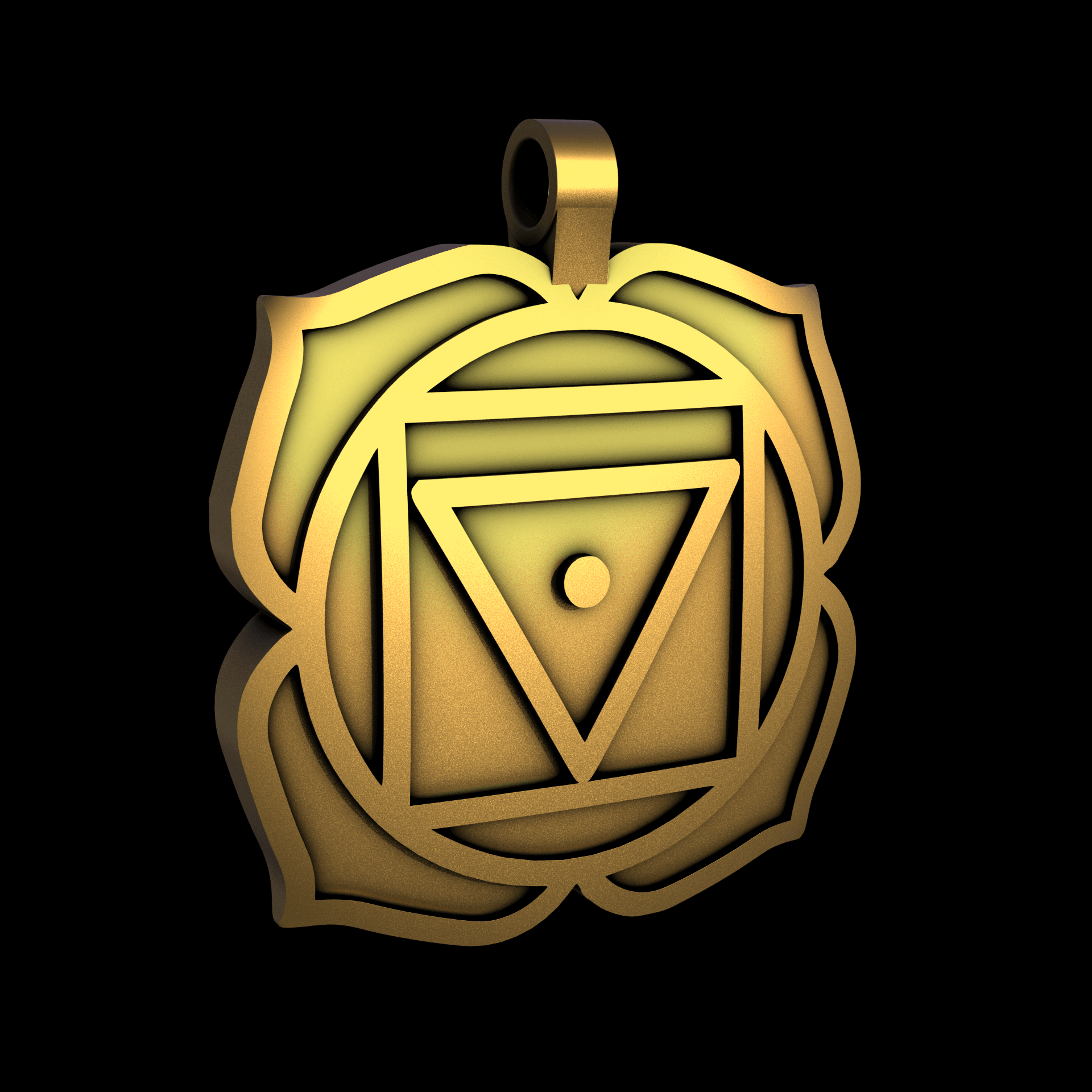 Brass manufactured using wax casting, and lightly polished with a rough matte surface finish.