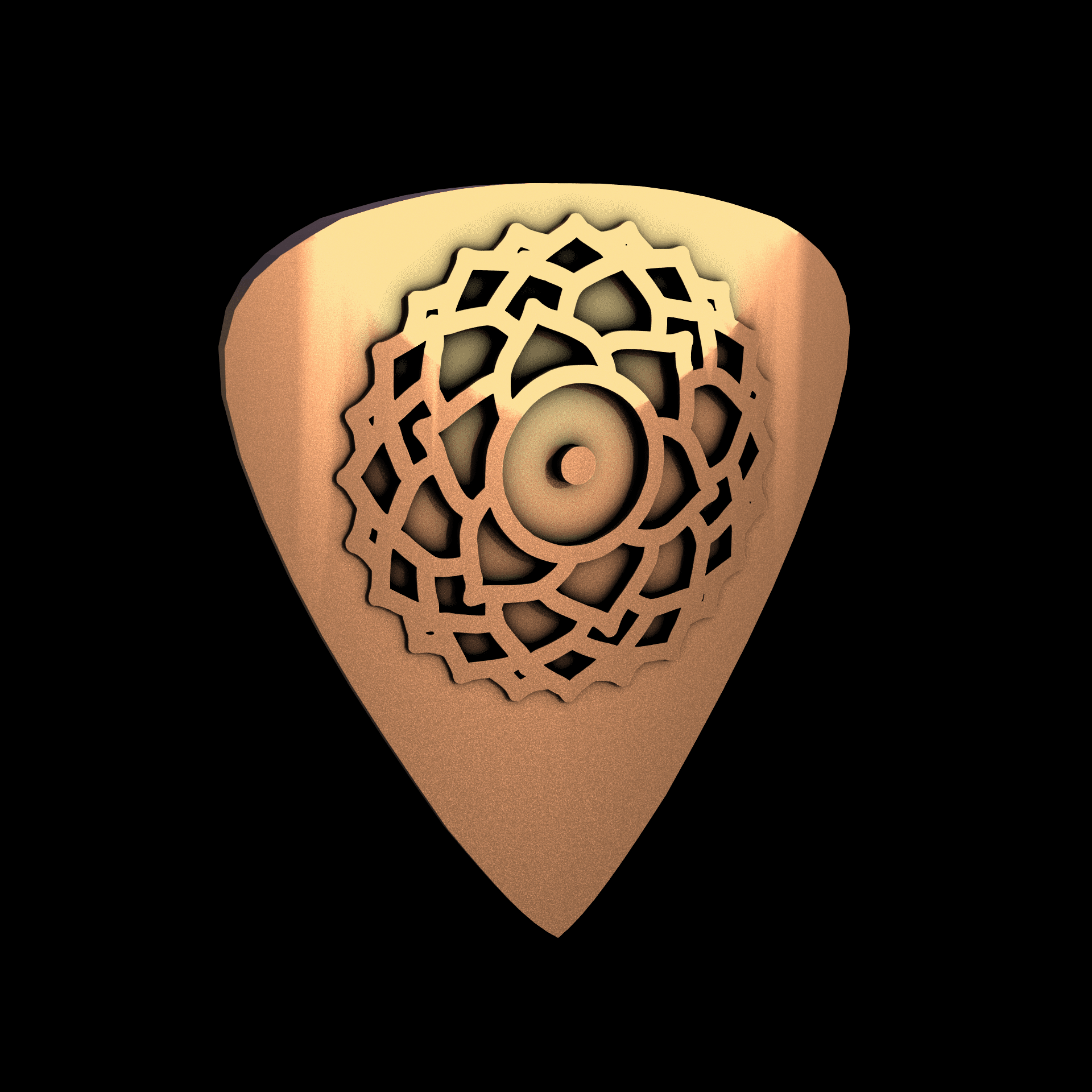 Bronze manufactured using wax casting, and lightly polished with a rough matte surface finish.