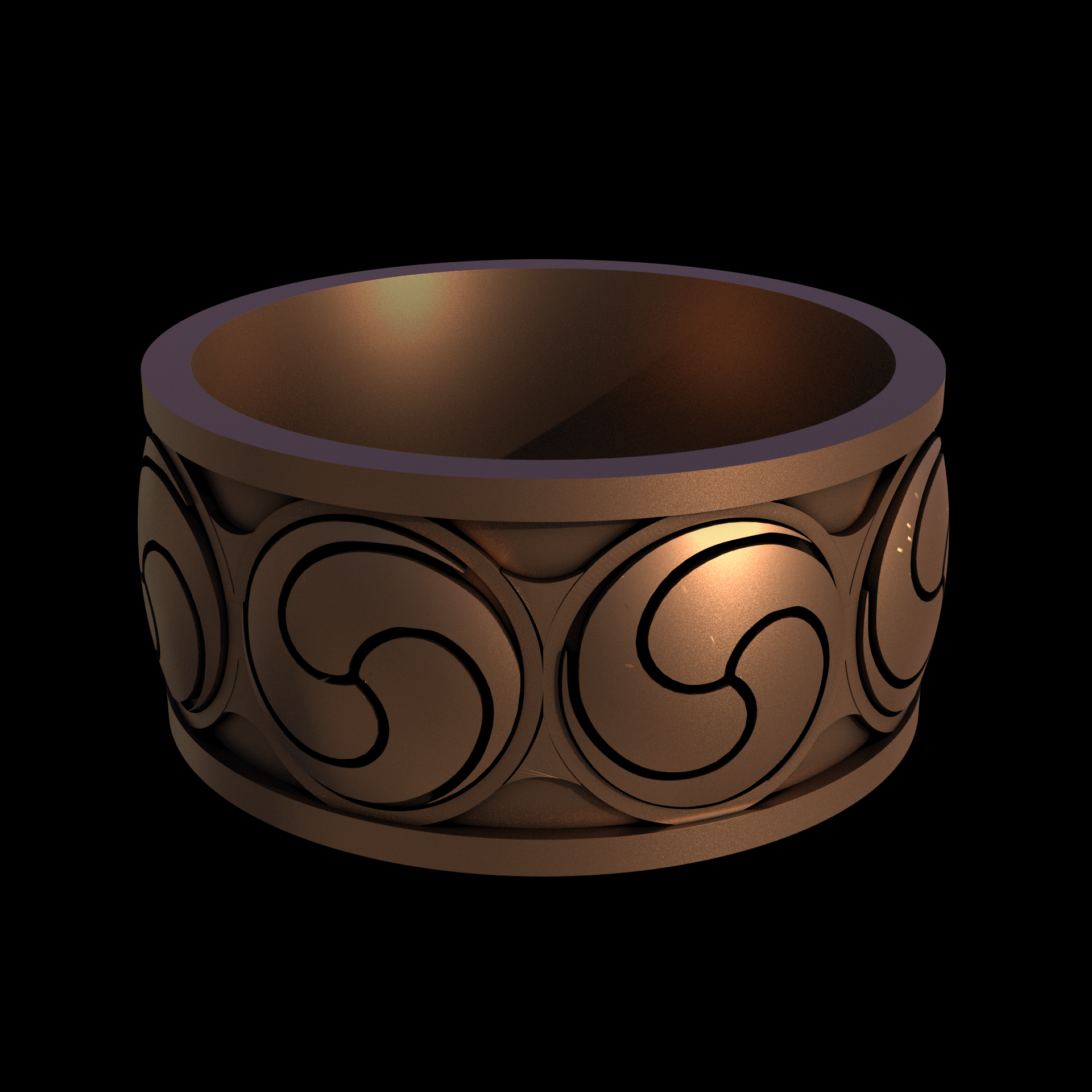 Bronze manufactured using wax casting, and lightly polished with a rough matte surface finish.