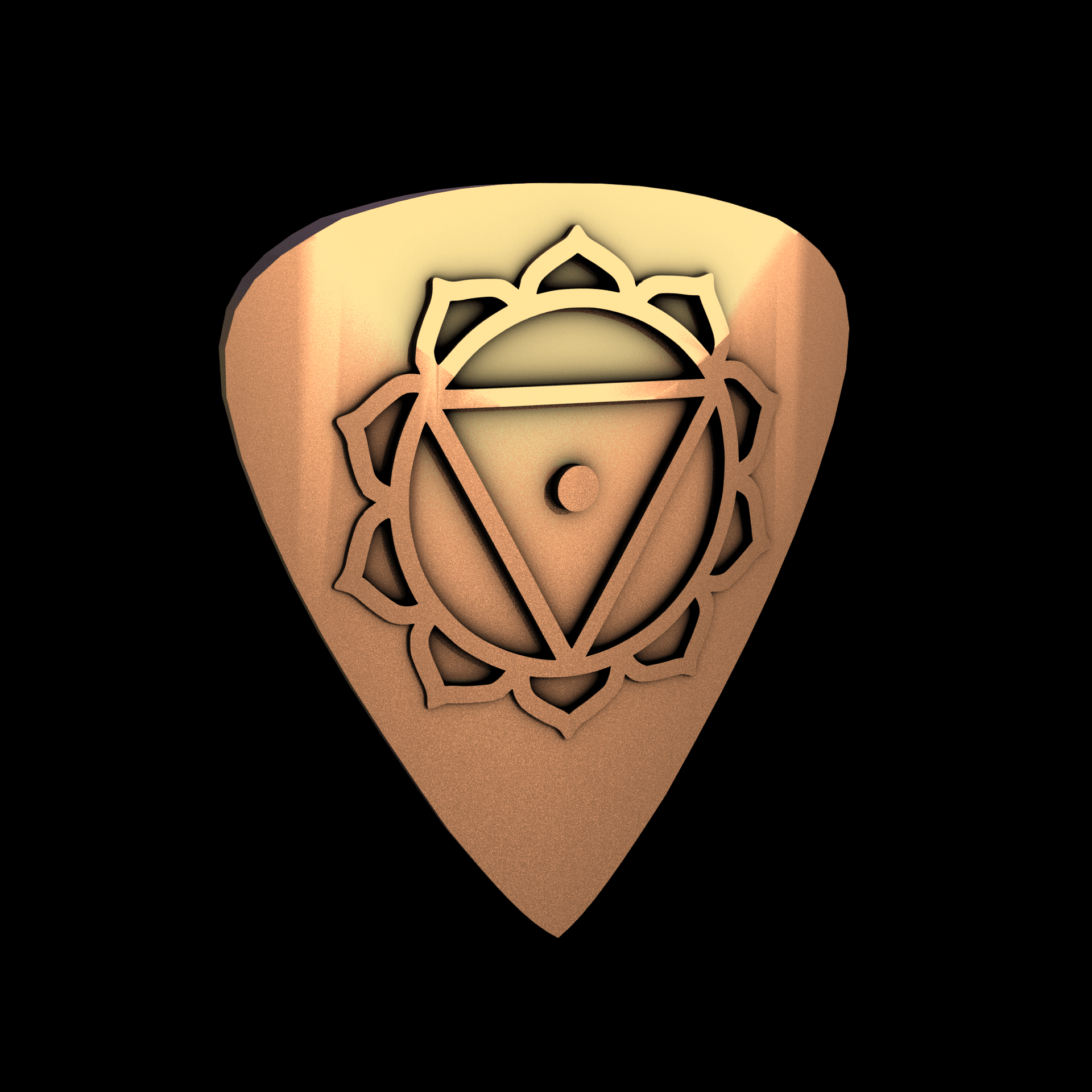 Bronze manufactured using wax casting, and lightly polished with a rough matte surface finish.