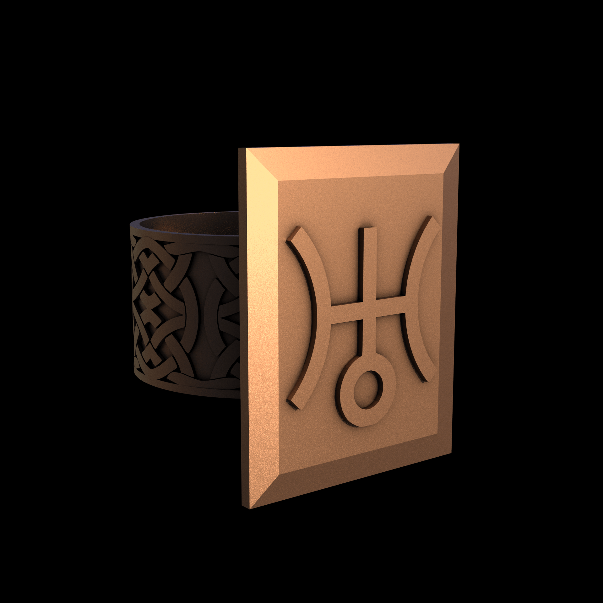 Bronze manufactured using wax casting, and lightly polished with a rough matte surface finish.