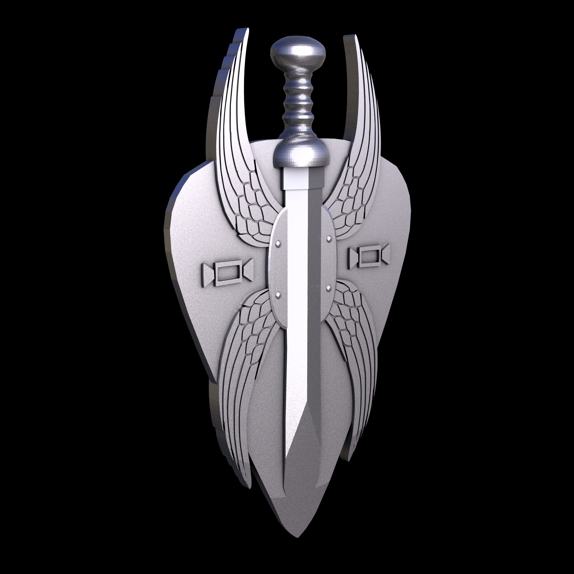 Sterling silver manufactured using wax casting, and lightly polished with a rough matte surface finish.