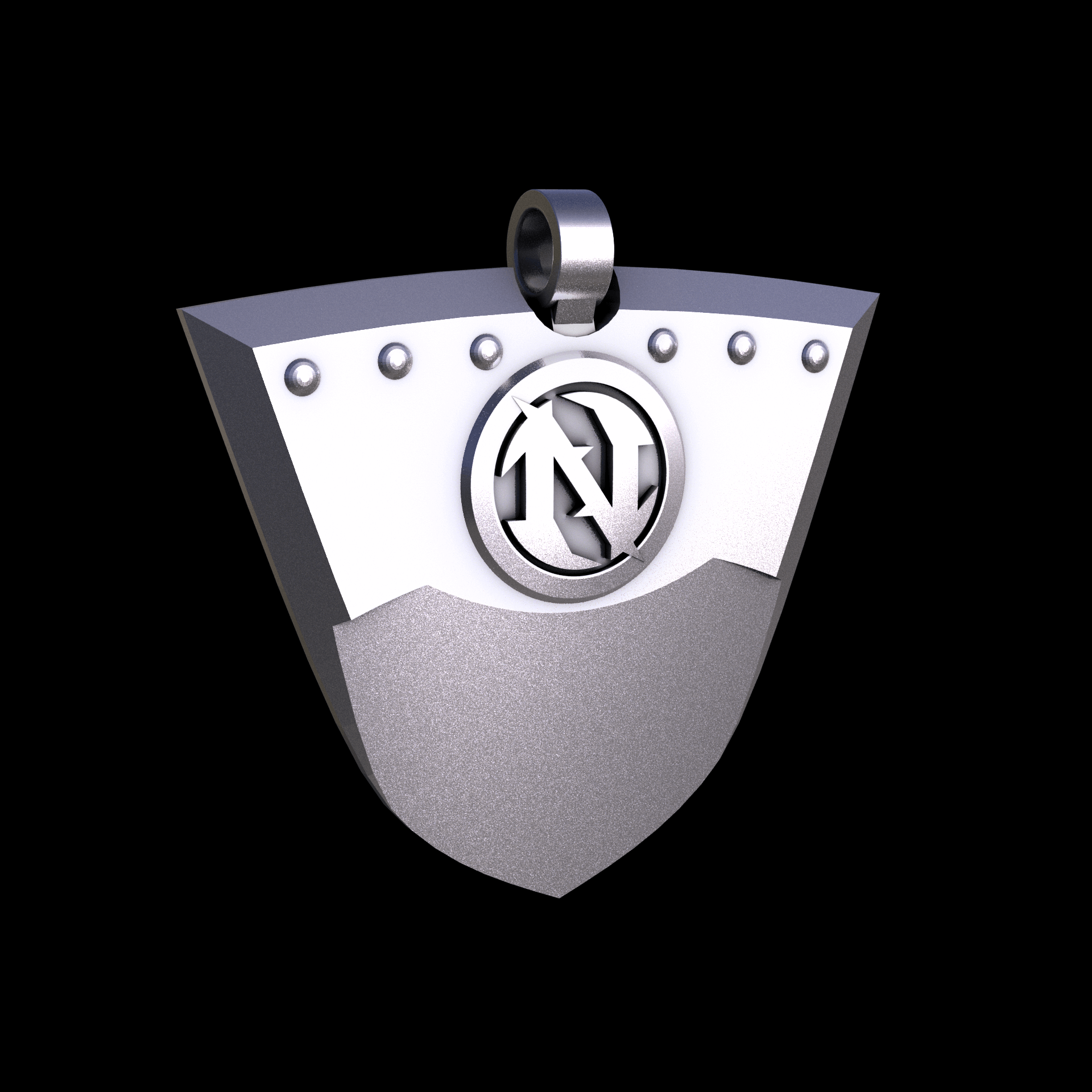 Sterling silver manufactured using wax casting, and lightly polished with a rough matte surface finish.