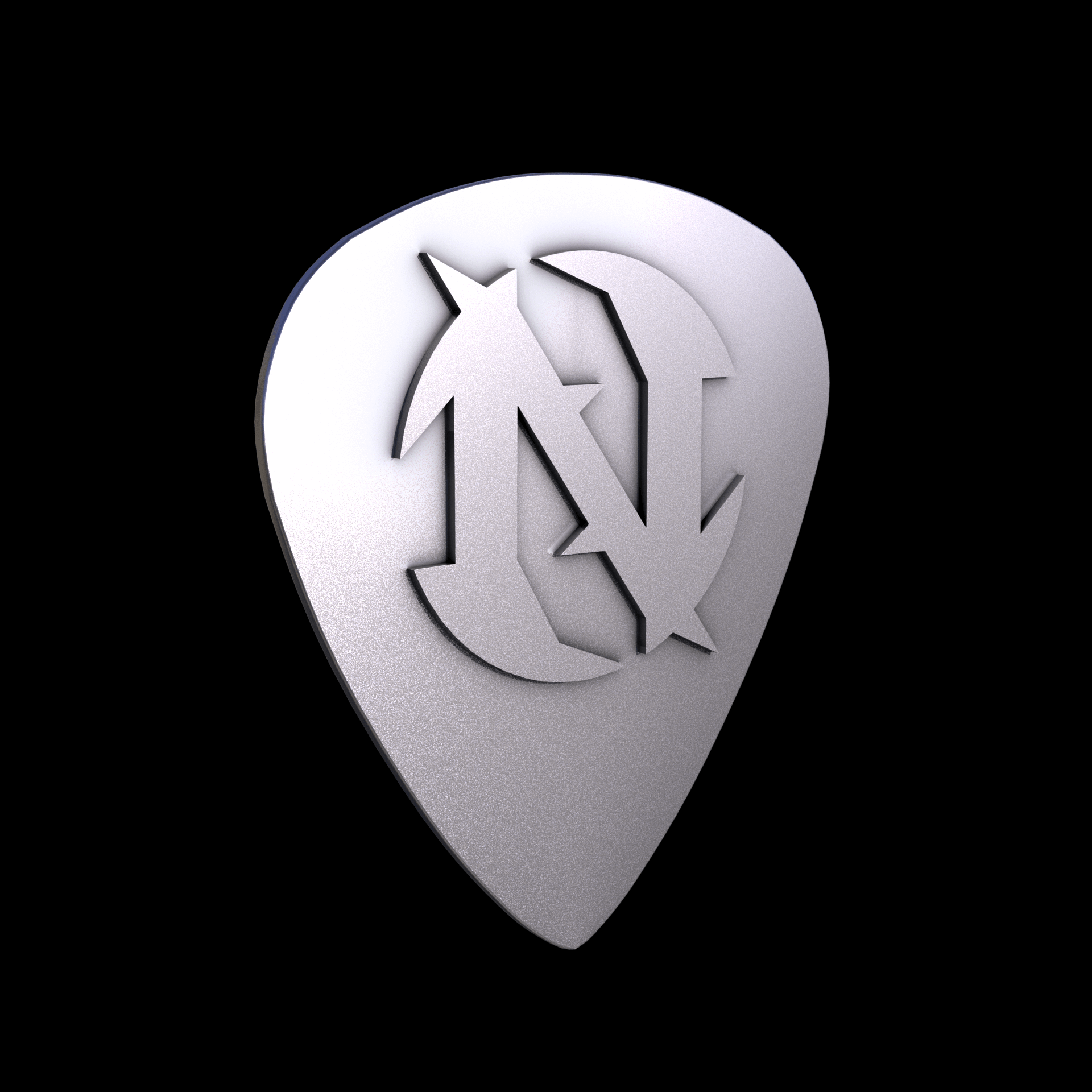 Sterling silver manufactured using wax casting, and lightly polished with a rough matte surface finish.