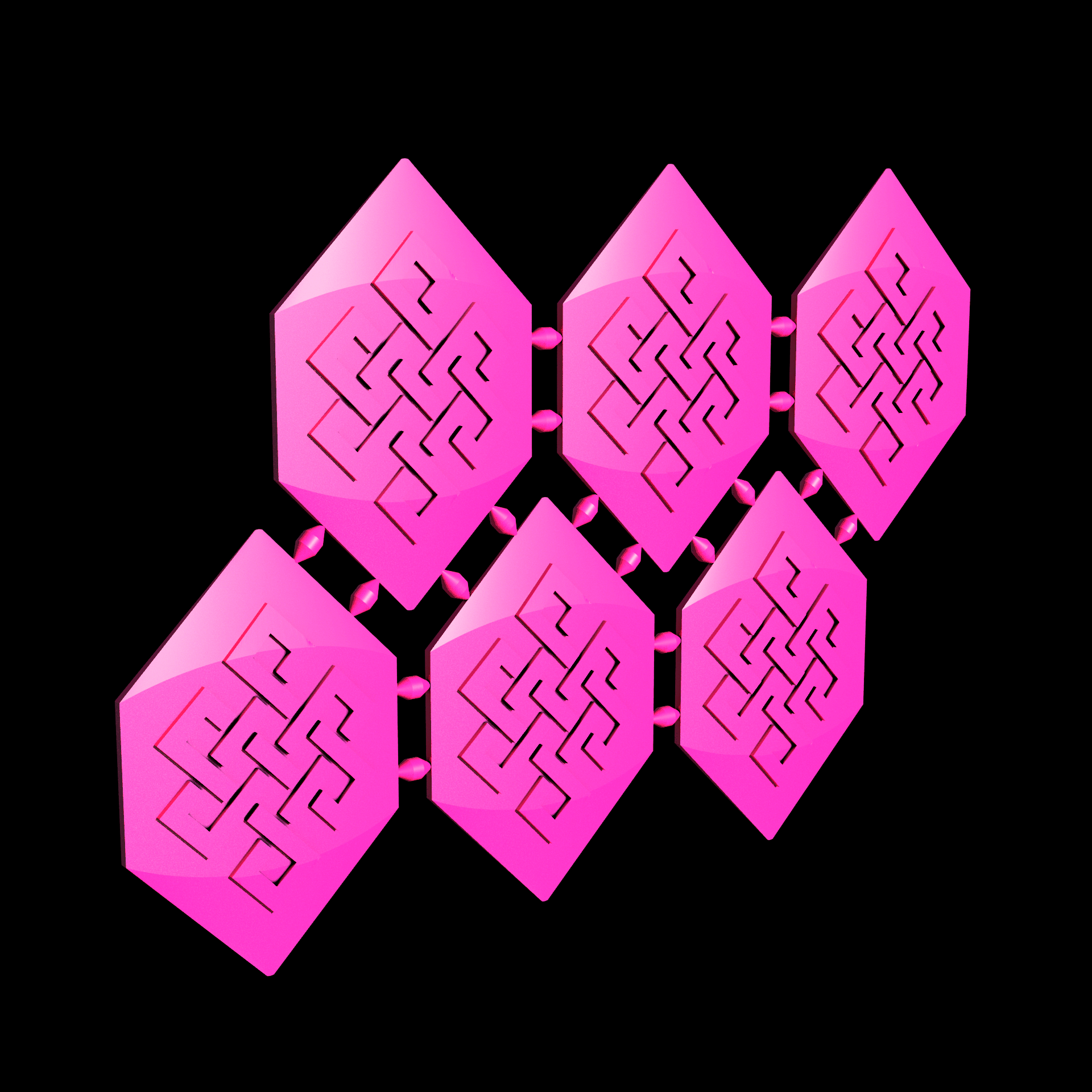 Nylon 12 plastic, manufactured using 3D printing, with a smooth surface finish.