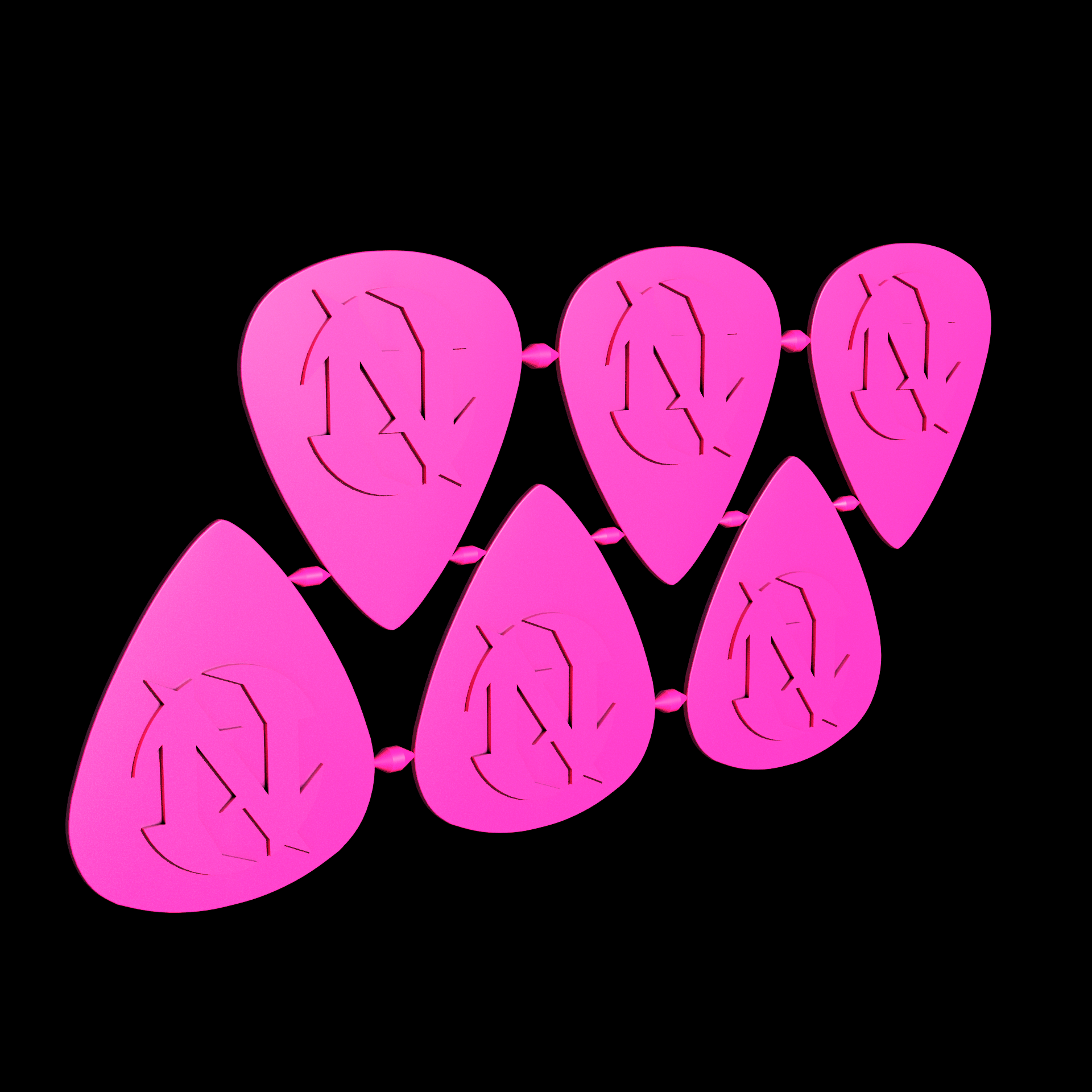 Nylon 12 plastic, manufactured using 3D printing, with a smooth surface finish.