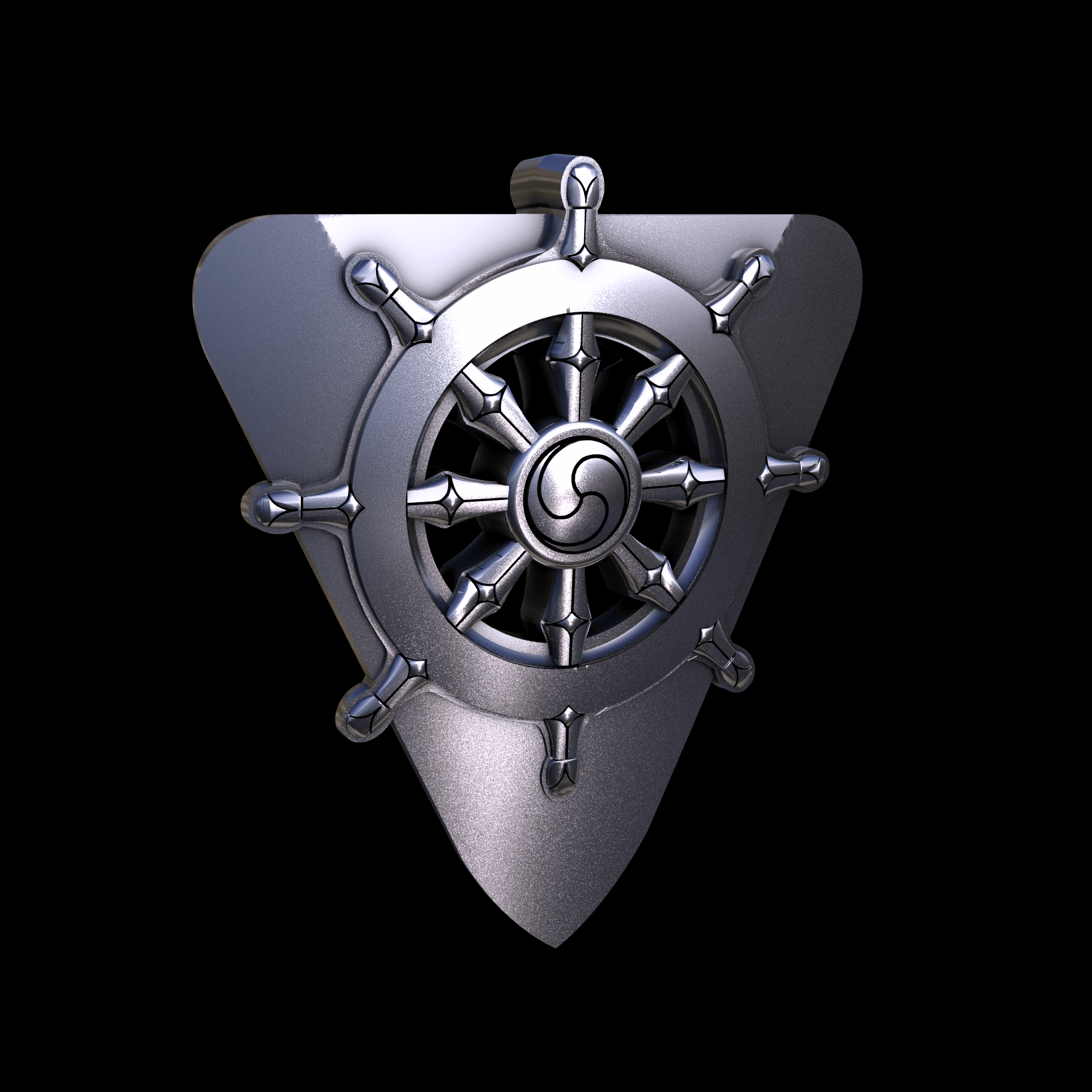 Sterling silver manufactured using wax casting, with a hand polished finish, for a slightly textured, mild sheen surface.