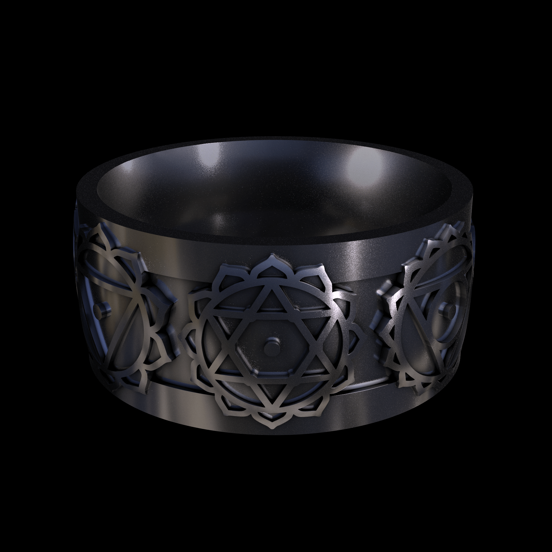 Sterling silver manufactured using wax casting, with a hand polished finish, for a slightly textured, mild sheen surface.