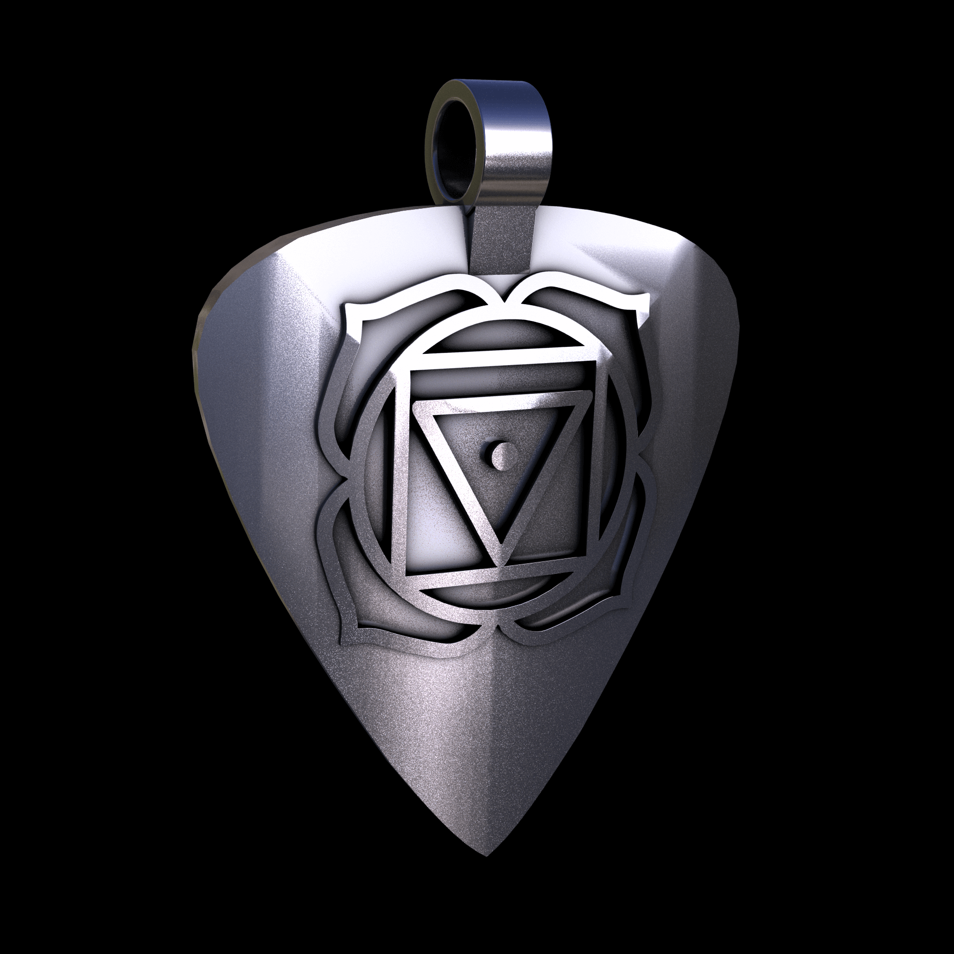 Sterling silver manufactured using wax casting, with a hand polished finish, for a slightly textured, mild sheen surface.