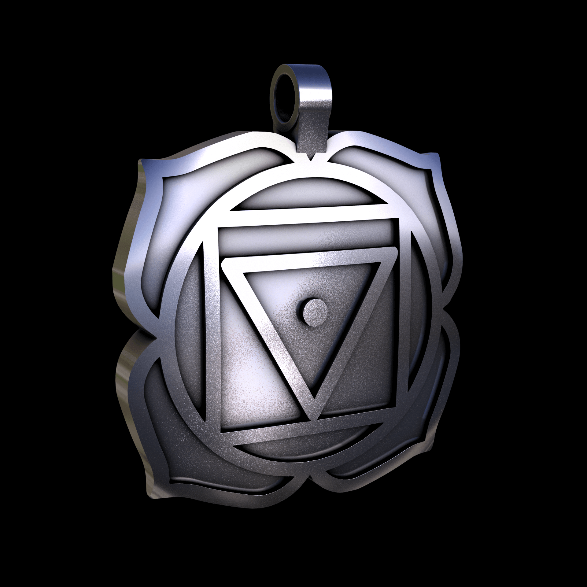 Sterling silver manufactured using wax casting, with a hand polished finish, for a slightly textured, mild sheen surface.