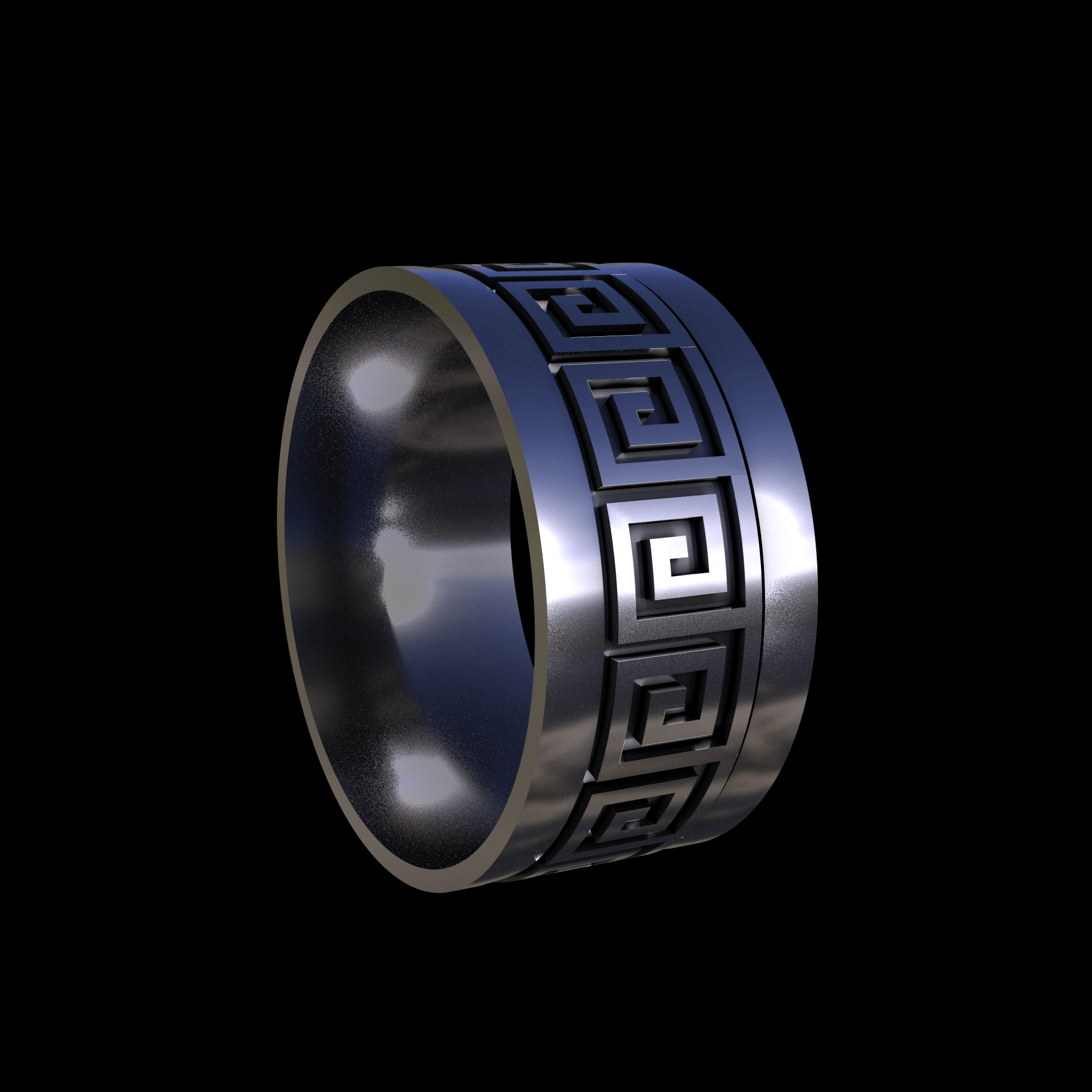 Sterling silver manufactured using wax casting, with a hand polished finish, for a slightly textured, mild sheen surface.