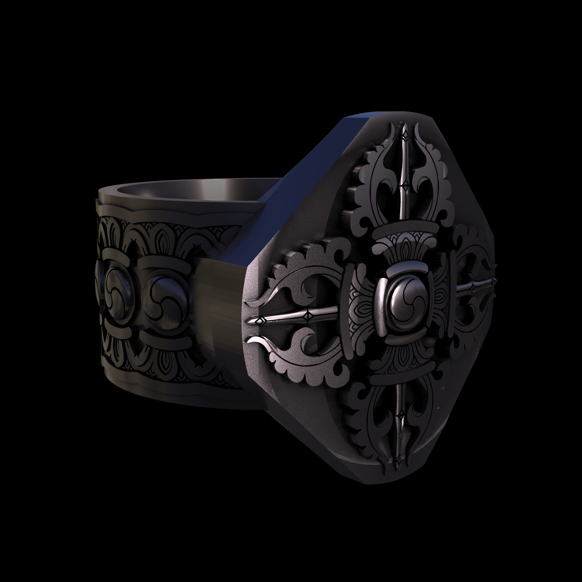 Bronze infused 420 stainless steel, manufactured using 3D printing, with visible print lines.