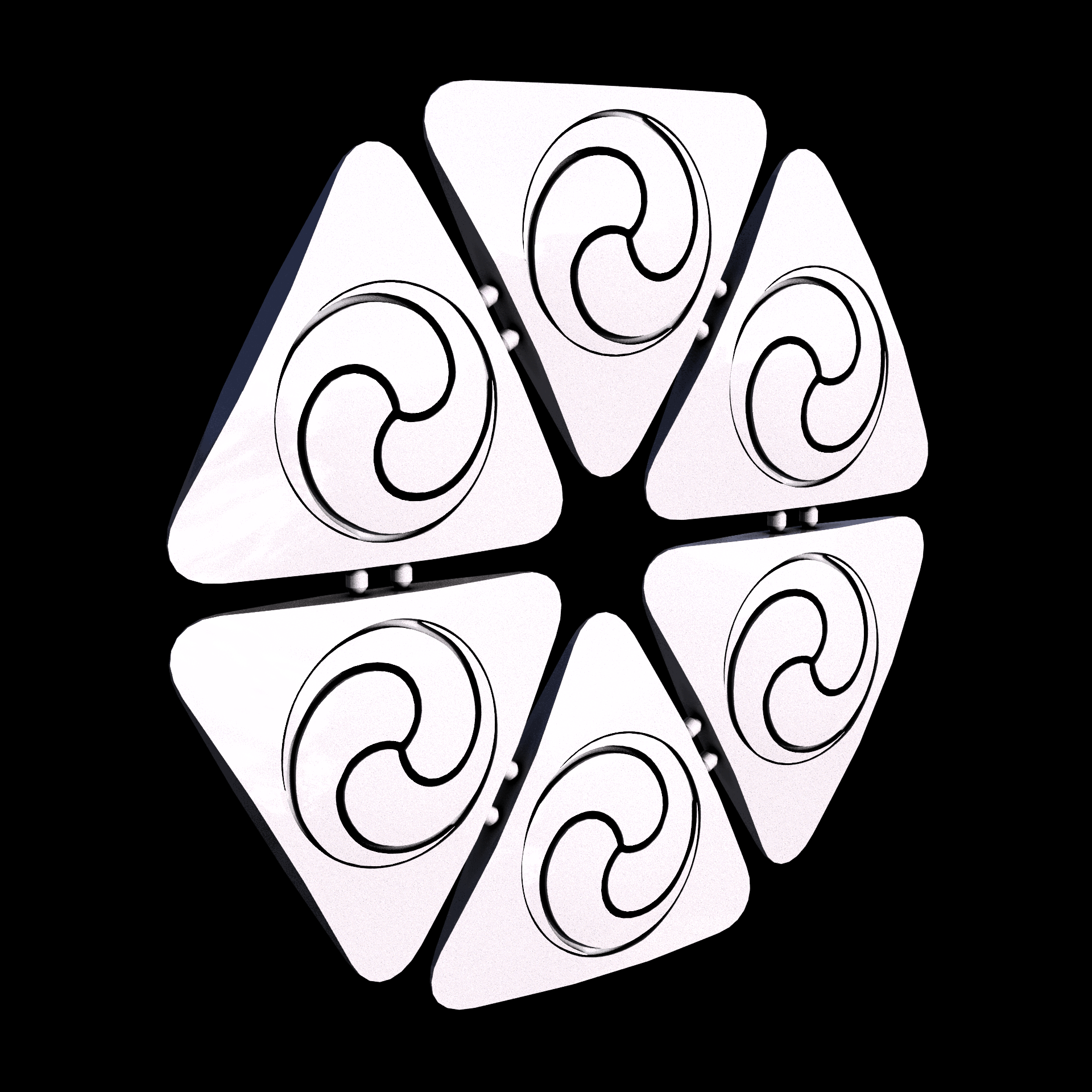 Polypropylene, manufactured using HP Multi Jet Fusion (3D printing), with a grey slightly rough, matte surface finish.