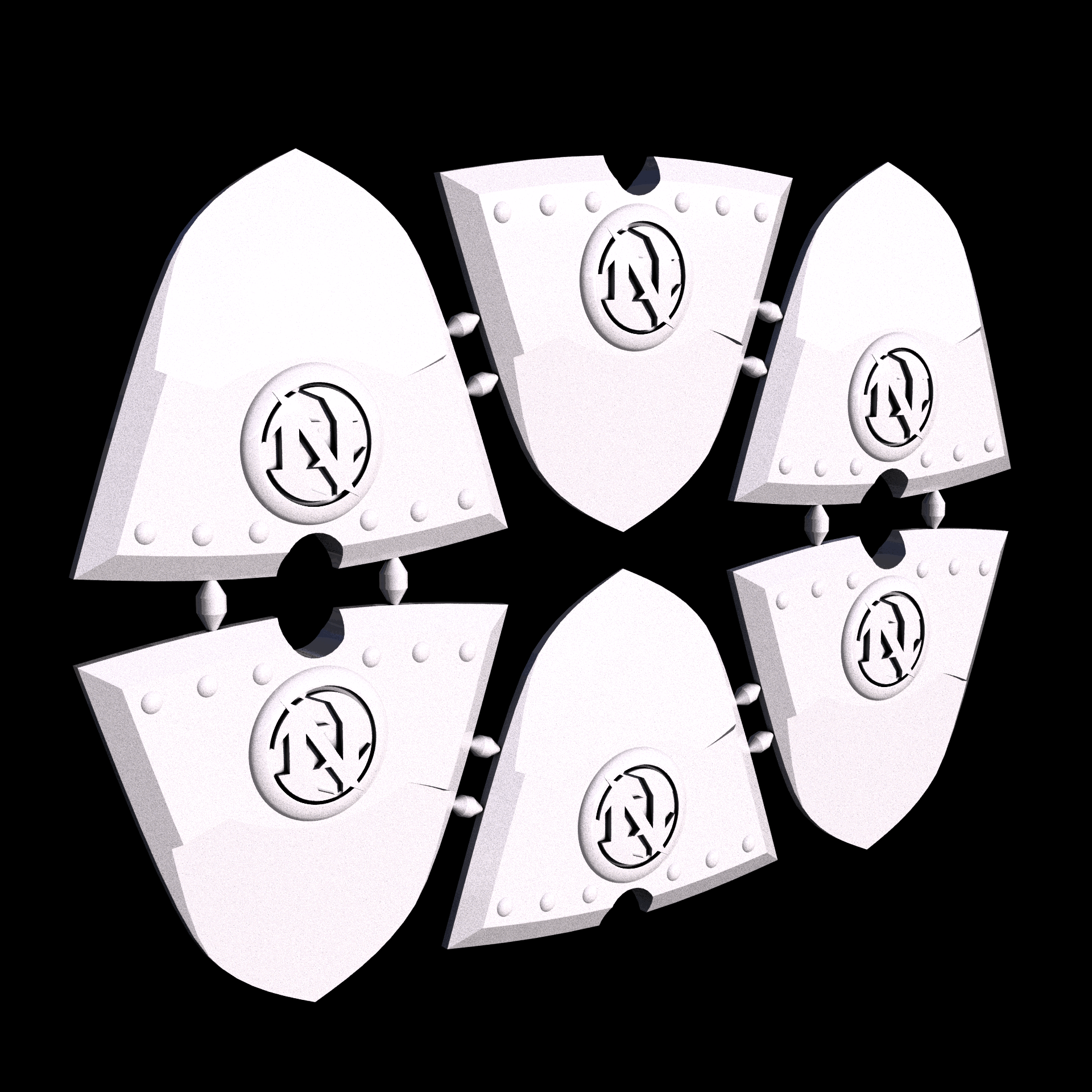 Polypropylene, manufactured using HP Multi Jet Fusion (3D printing), with a grey slightly rough, matte surface finish.