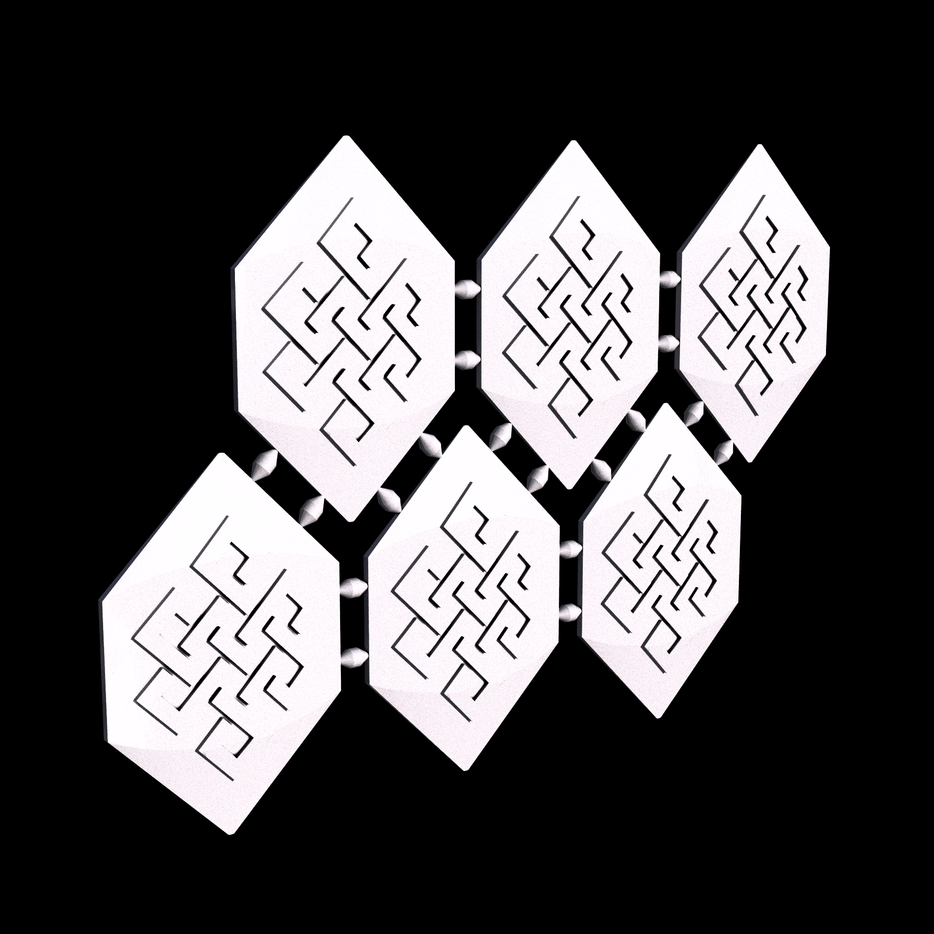 Polypropylene, manufactured using HP Multi Jet Fusion (3D printing), with a grey slightly rough, matte surface finish.