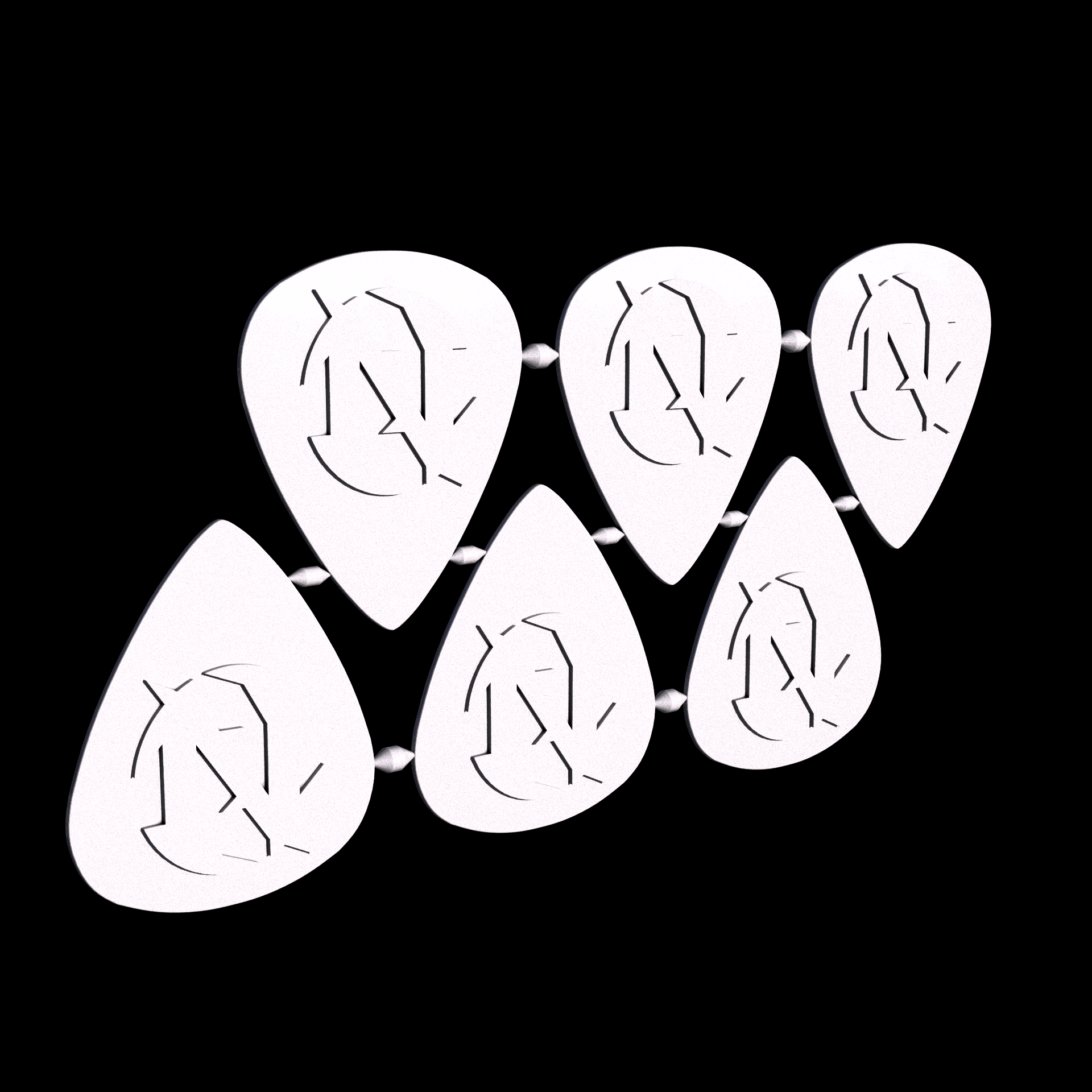 Polypropylene, manufactured using HP Multi Jet Fusion (3D printing), with a grey slightly rough, matte surface finish.