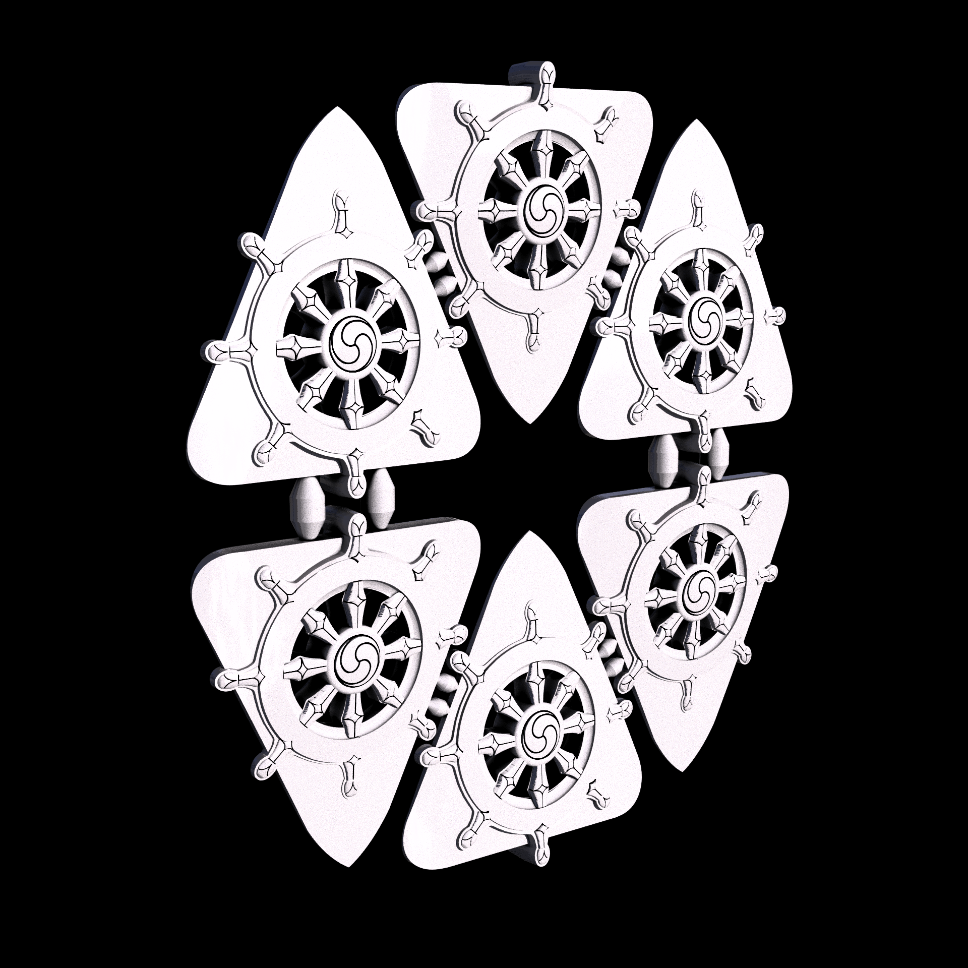 Polypropylene, manufactured using HP Multi Jet Fusion (3D printing), with a grey slightly rough, matte surface finish.