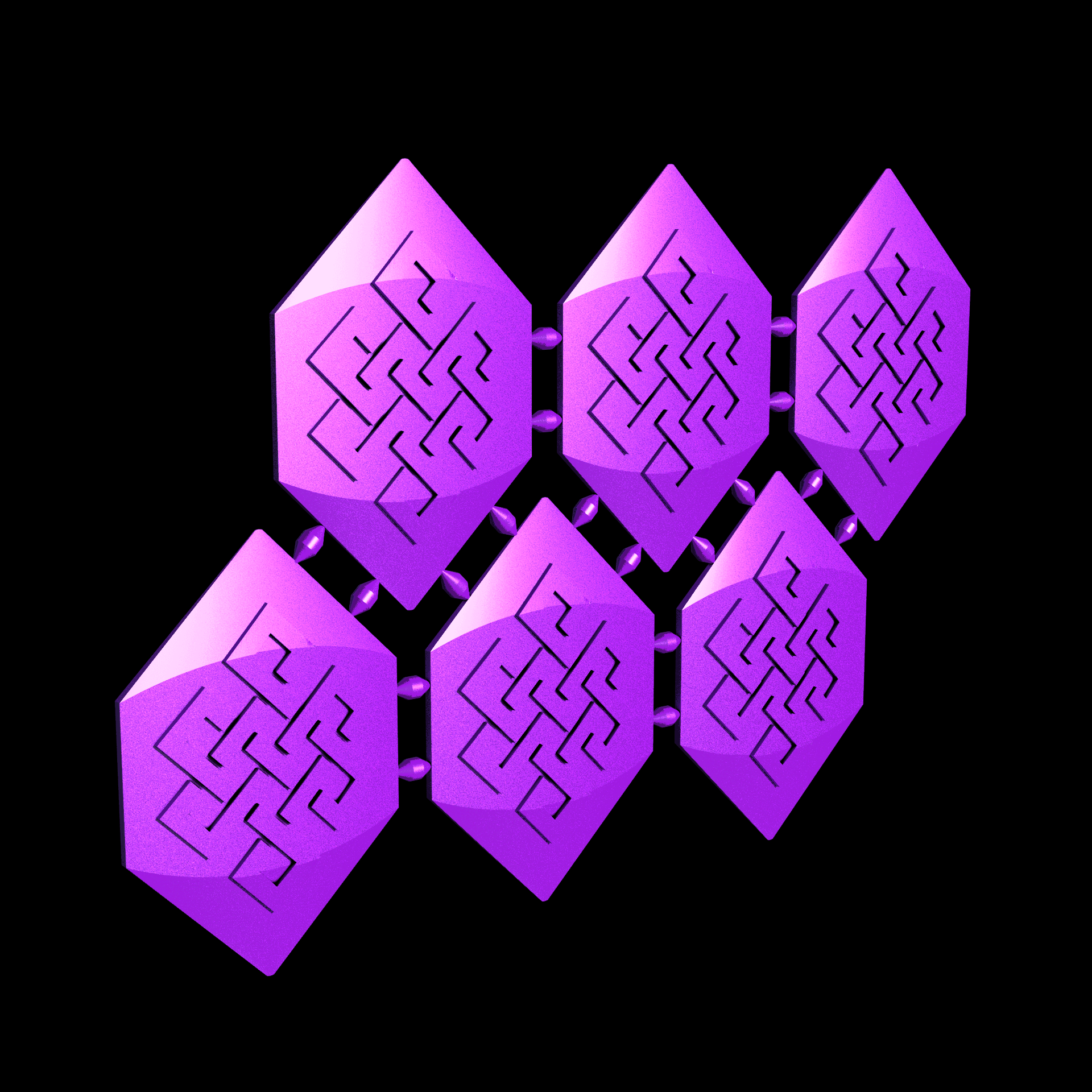 Nylon 12 plastic, manufactured using 3D printing, with a smooth surface finish.