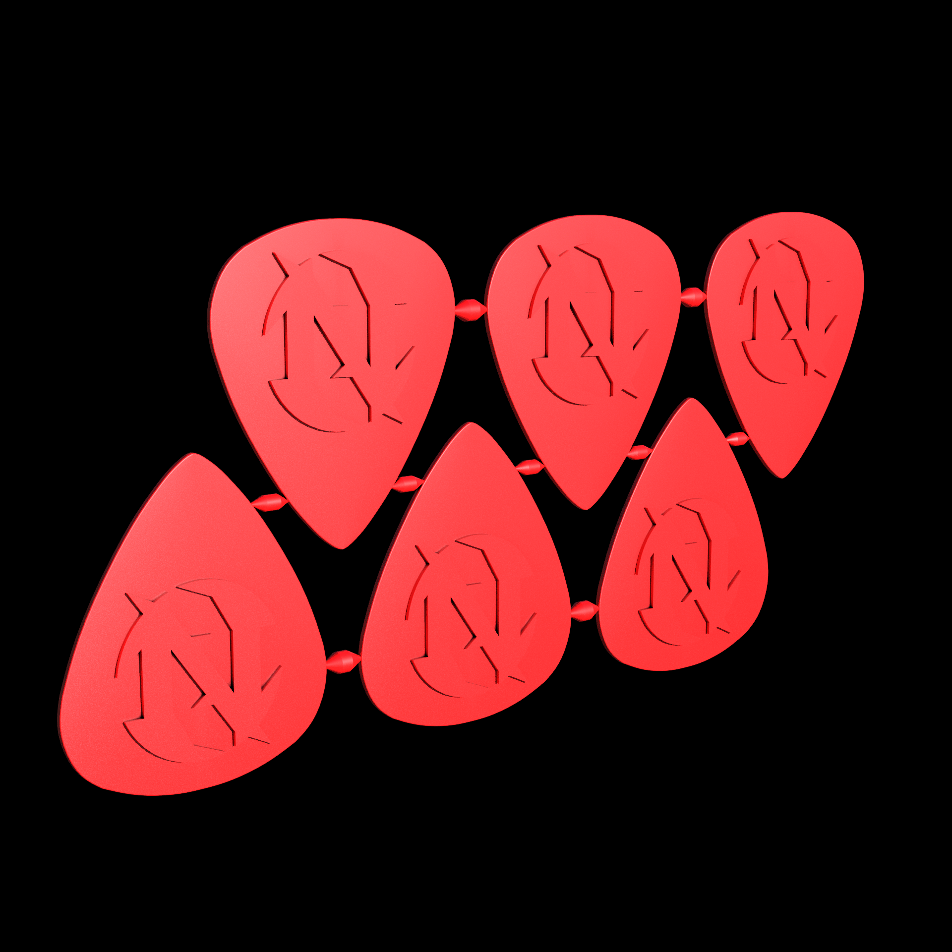 Nylon 12 plastic, manufactured using 3D printing, with a smooth surface finish.