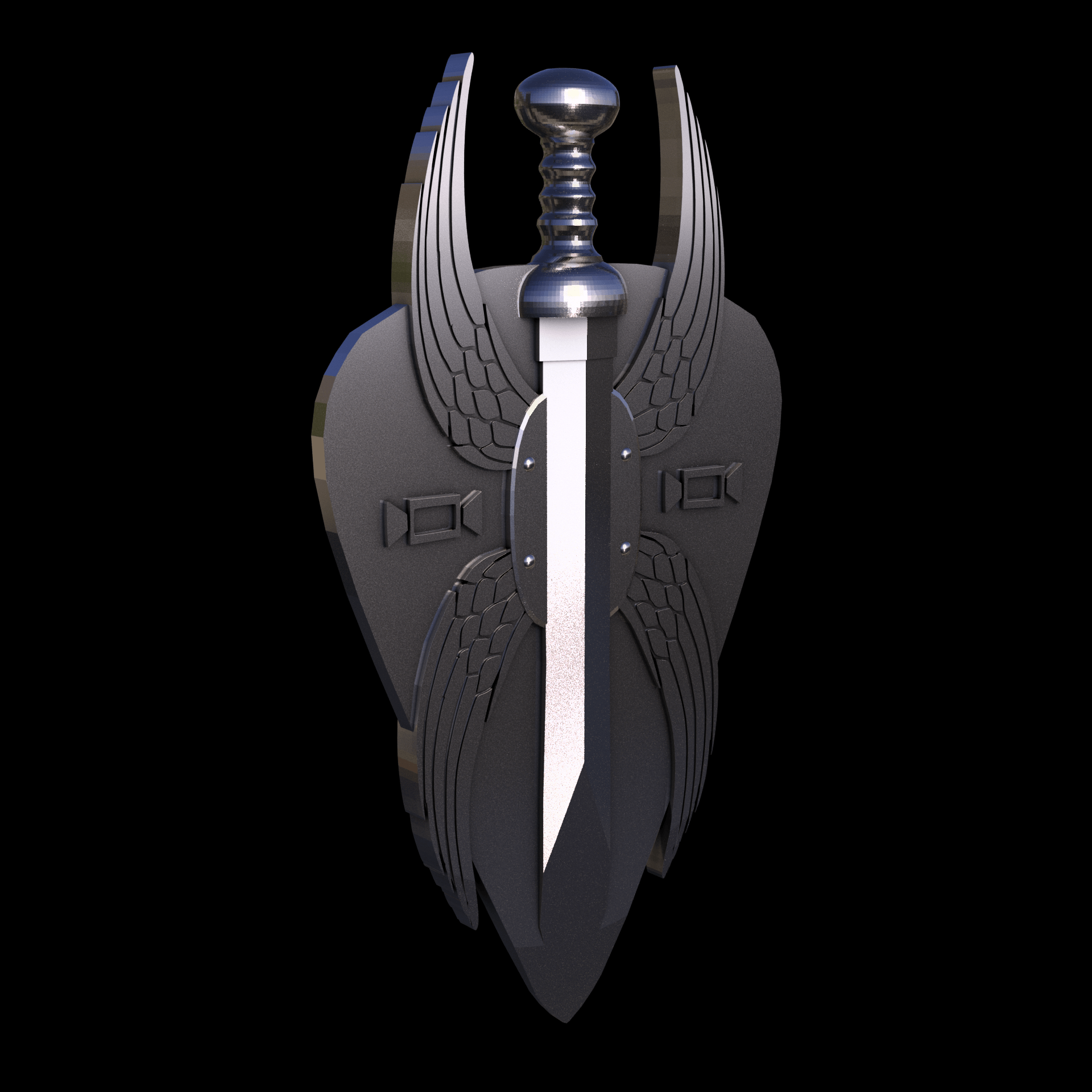 Brass manufactured using wax casting, with 0.5 micron thick electroplated rhodium surface, with a hand polished finish, for a shiny, fine sheen surface.