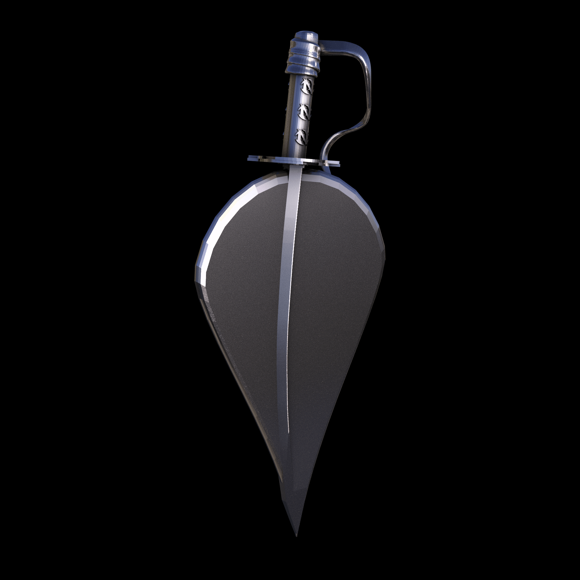 Brass manufactured using wax casting, with 0.5 micron thick electroplated rhodium surface, with a hand polished finish, for a shiny, fine sheen surface.