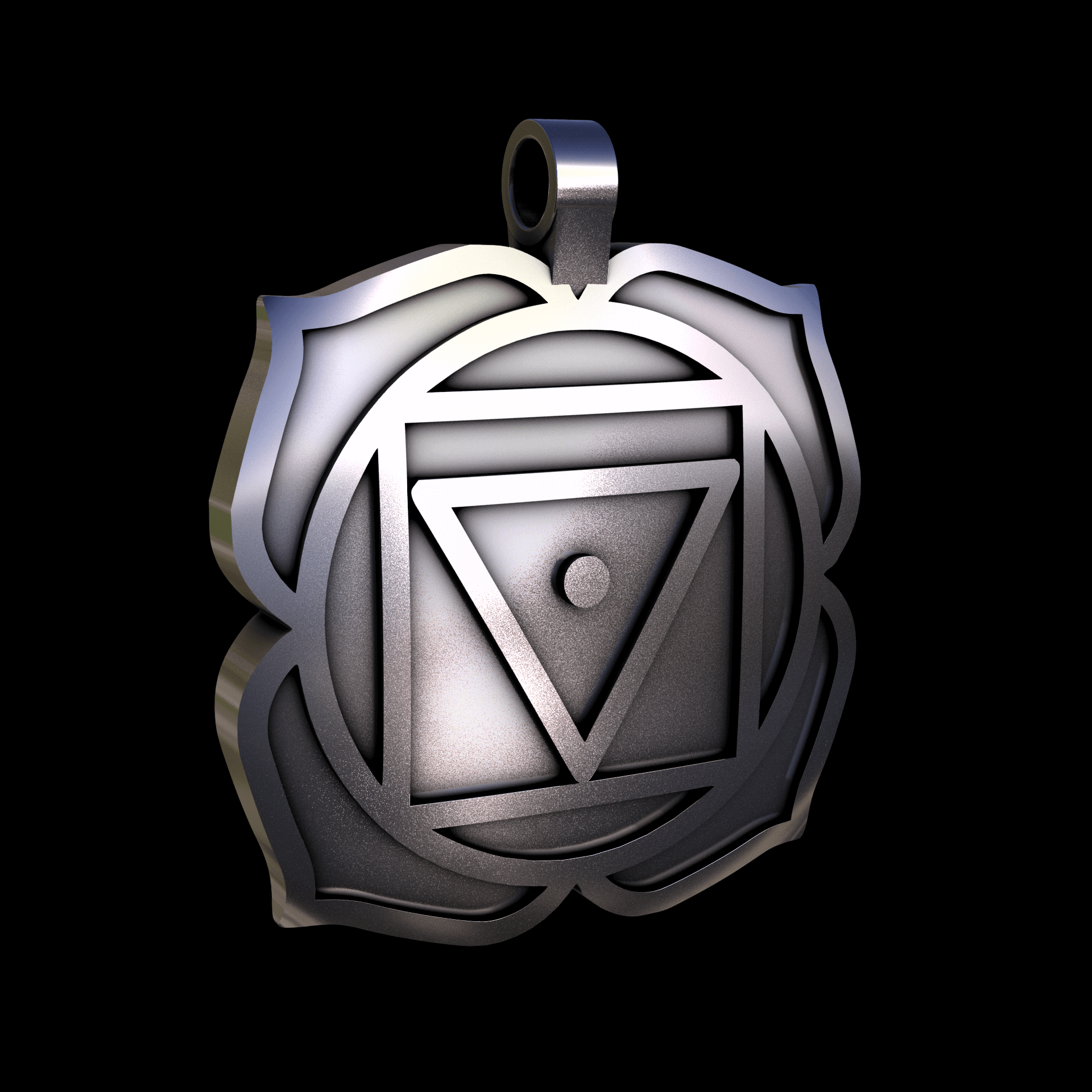 Brass manufactured using wax casting, with 0.5 micron thick electroplated rhodium surface, with a hand polished finish, for a shiny, fine sheen surface.