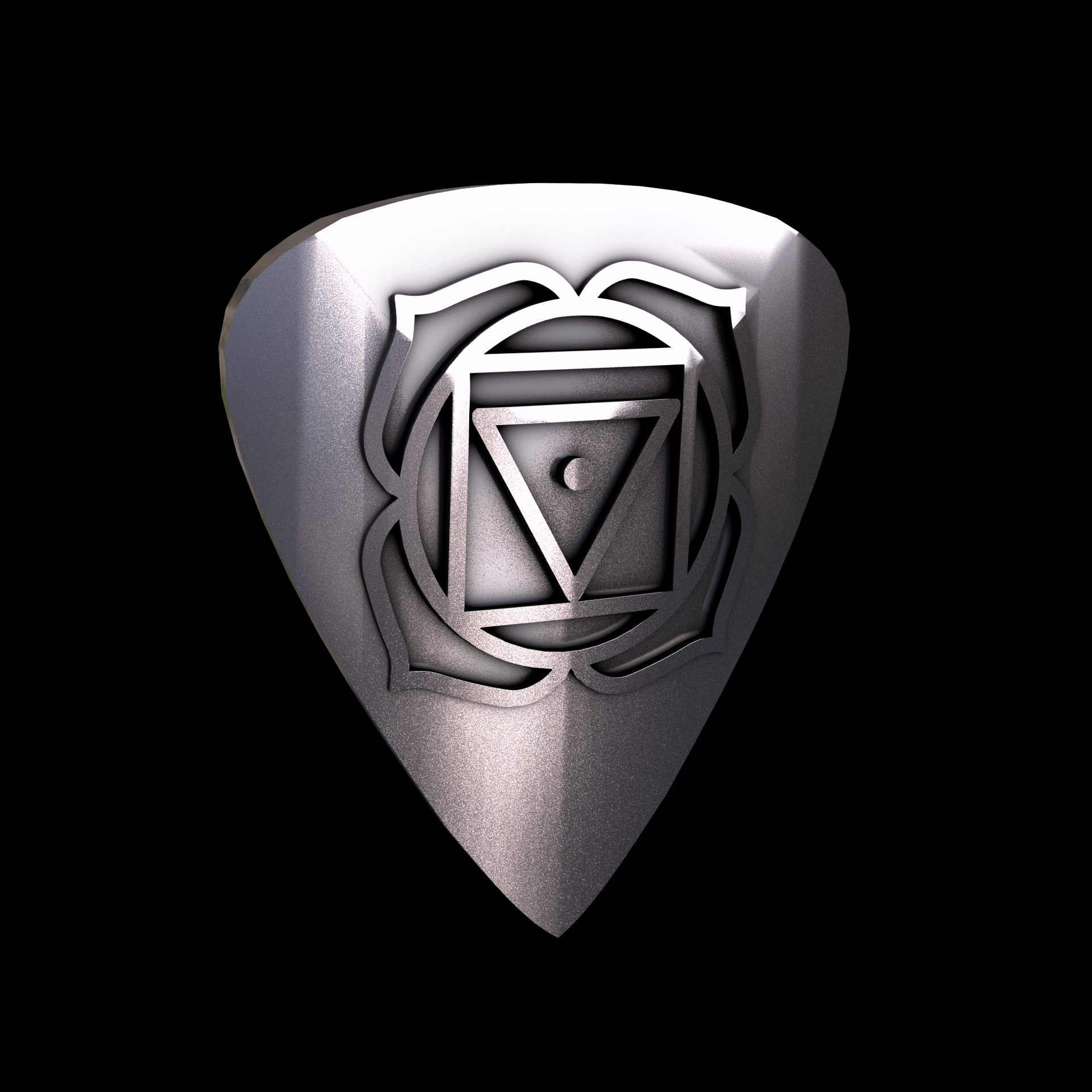 Brass manufactured using wax casting, with 0.5 micron thick electroplated rhodium surface, with a hand polished finish, for a shiny, fine sheen surface.