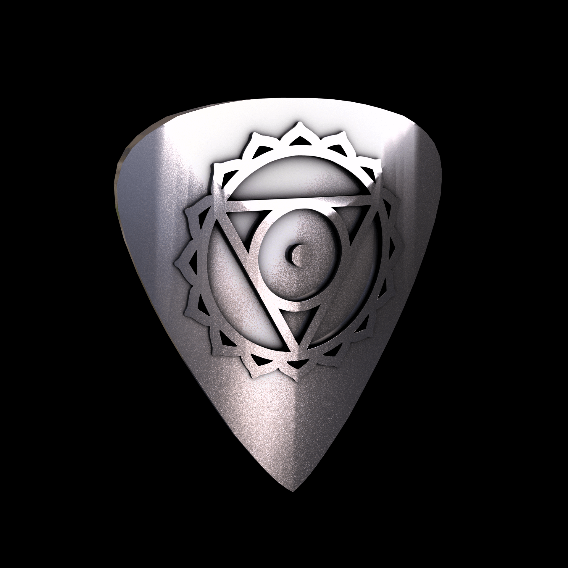 Brass manufactured using wax casting, with 0.5 micron thick electroplated rhodium surface, with a hand polished finish, for a shiny, fine sheen surface.