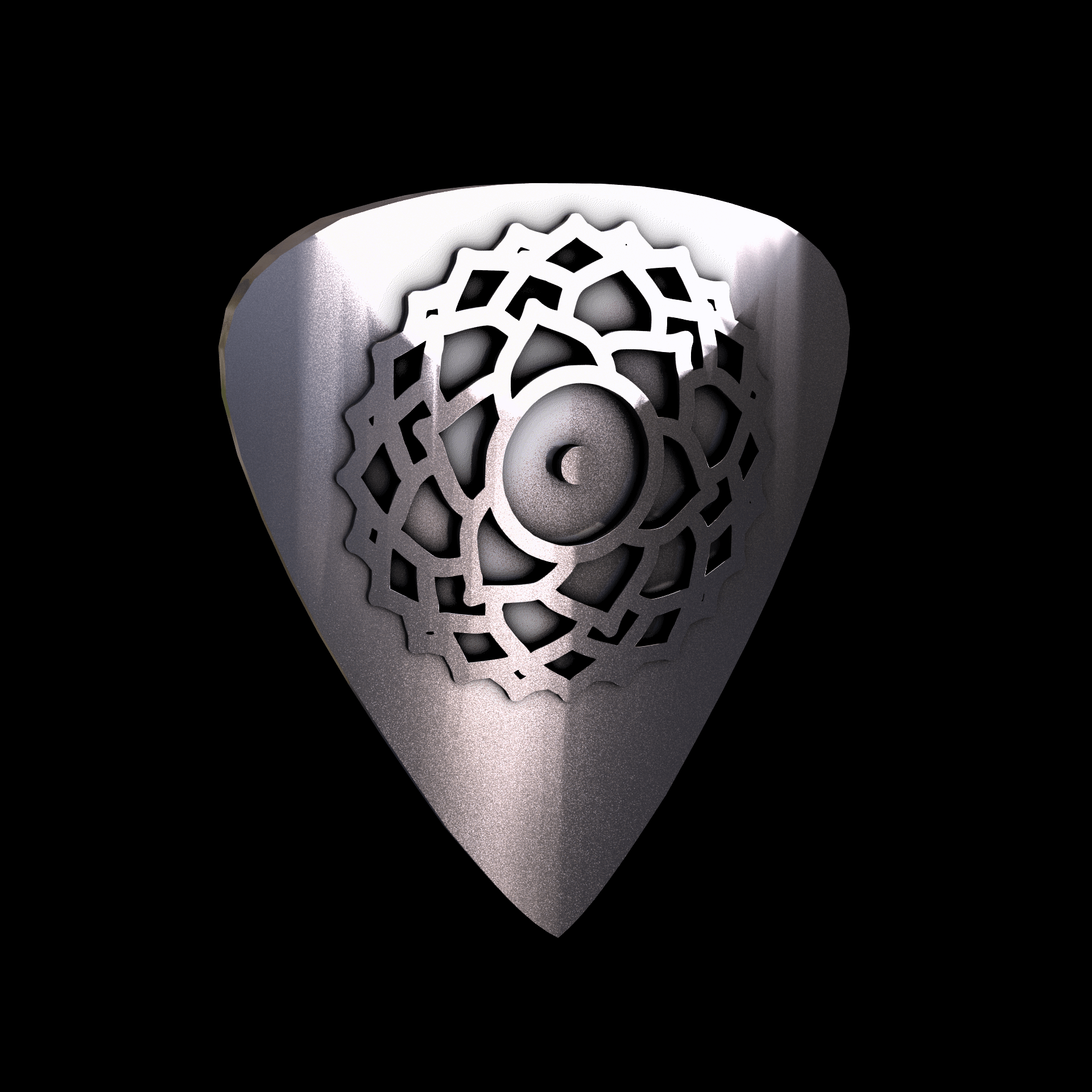 Brass manufactured using wax casting, with 0.5 micron thick electroplated rhodium surface, with a hand polished finish, for a shiny, fine sheen surface.