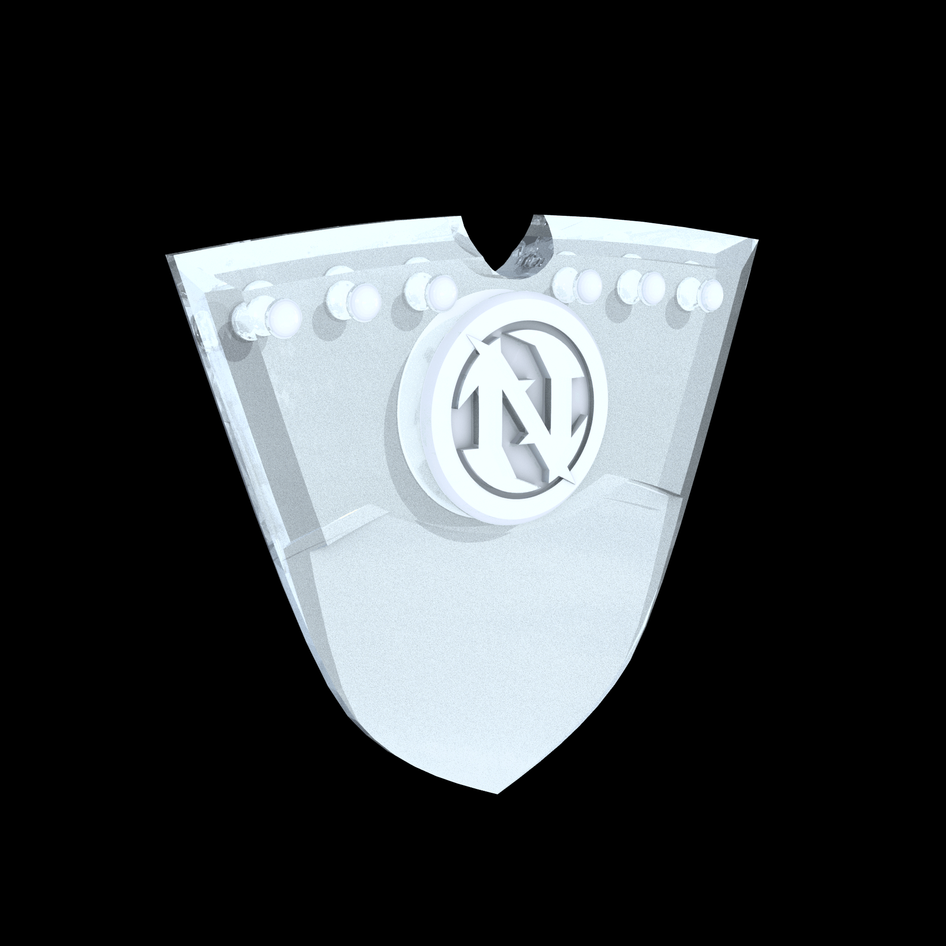 A Resin Based Acrylic photopolymer that is translucent, manufactured using 3D printing, with a frosted very smooth surface finish and a very high level of detail.