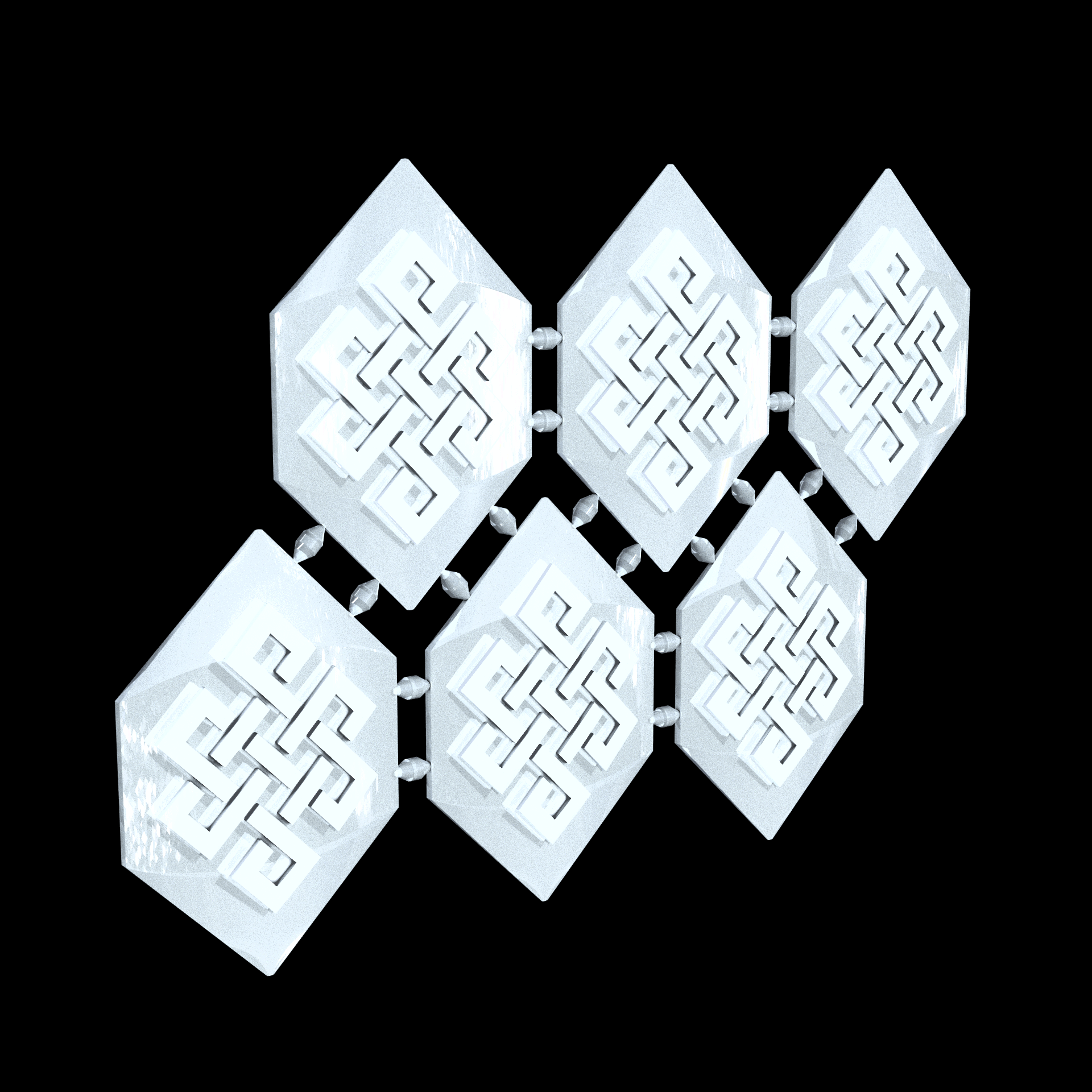 A Resin Based Acrylic photopolymer that is translucent, manufactured using 3D printing, with a frosted very smooth surface finish and a very high level of detail.