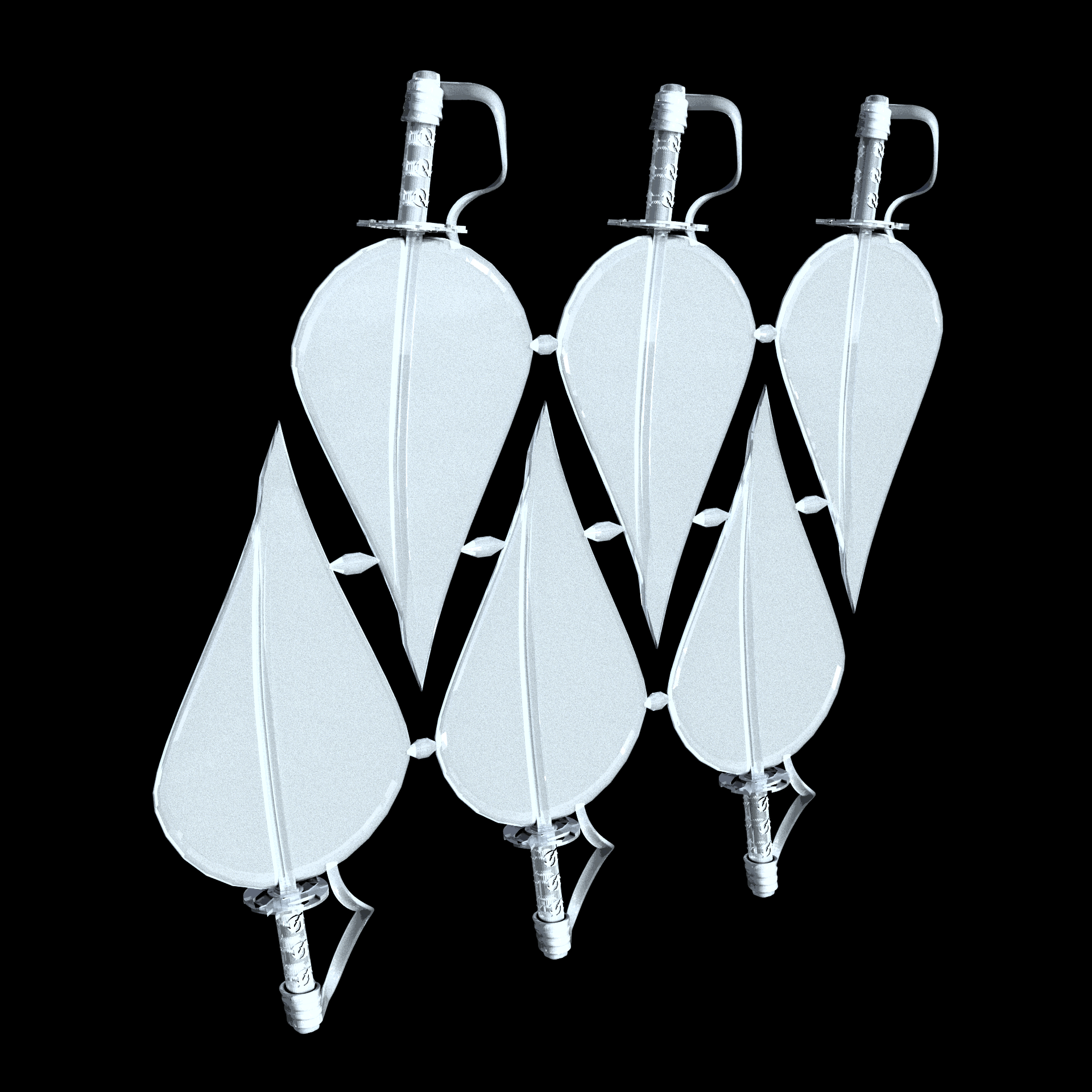 A Resin Based Acrylic photopolymer that is translucent, manufactured using 3D printing, with a frosted very smooth surface finish and a very high level of detail.