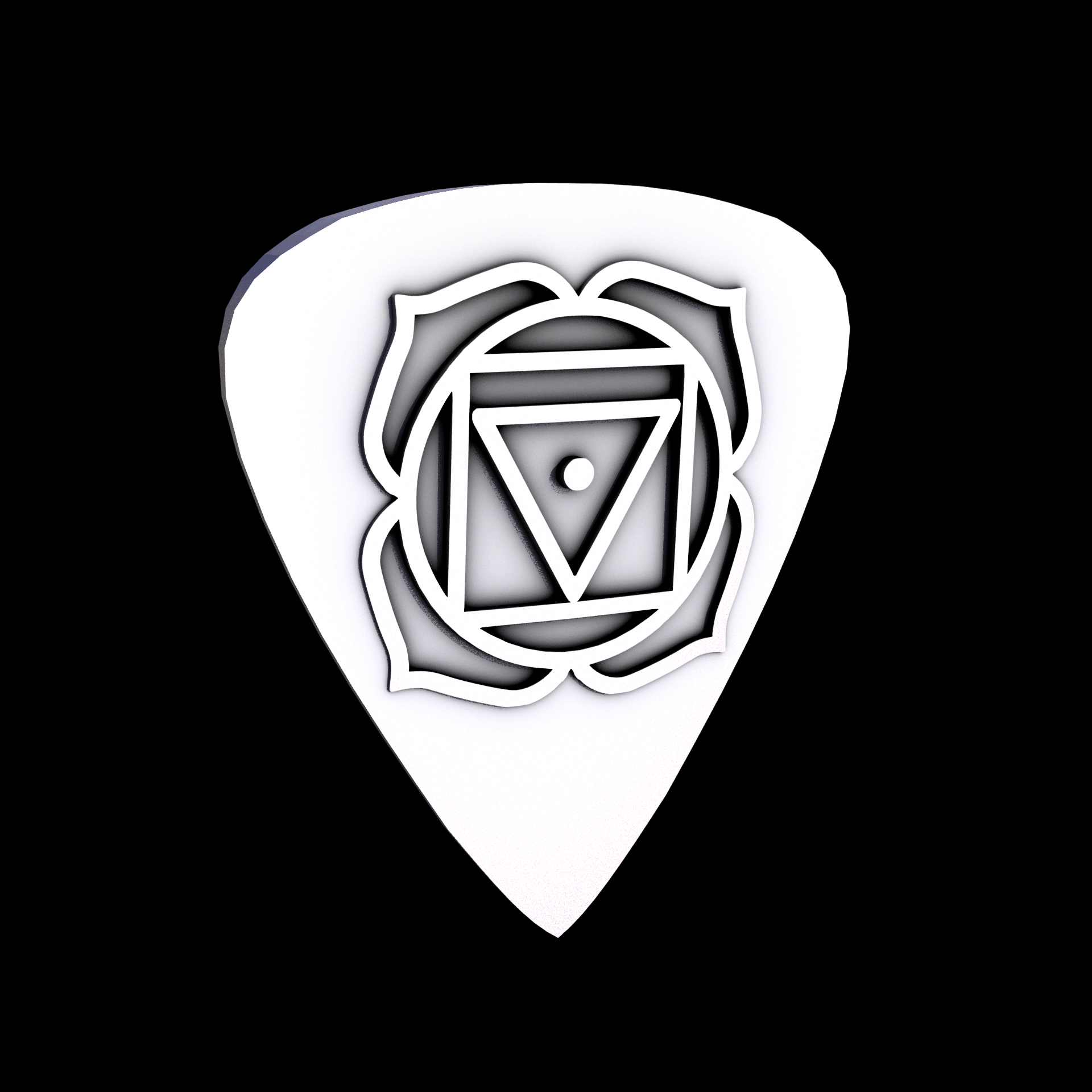 Stainless Steel 17-4PH, manufactured using 3D printing, and media blasted after sintering, for a semi matte, rough surface finish.