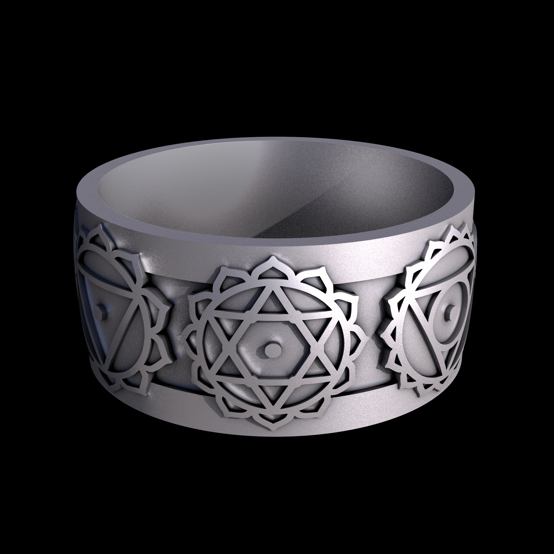 Stainless Steel 17-4PH, manufactured using 3D printing, and media blasted after sintering, for a semi matte, rough surface finish.